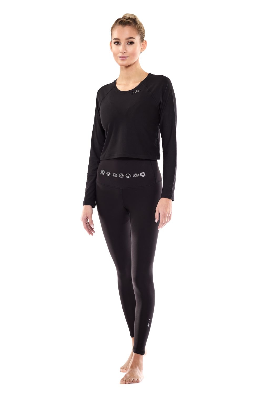 Winshape Leggings »HWL112C-silberfarbenne 7 Chakras«, Bauch-Weg-Effekt durch High Waist-Bund