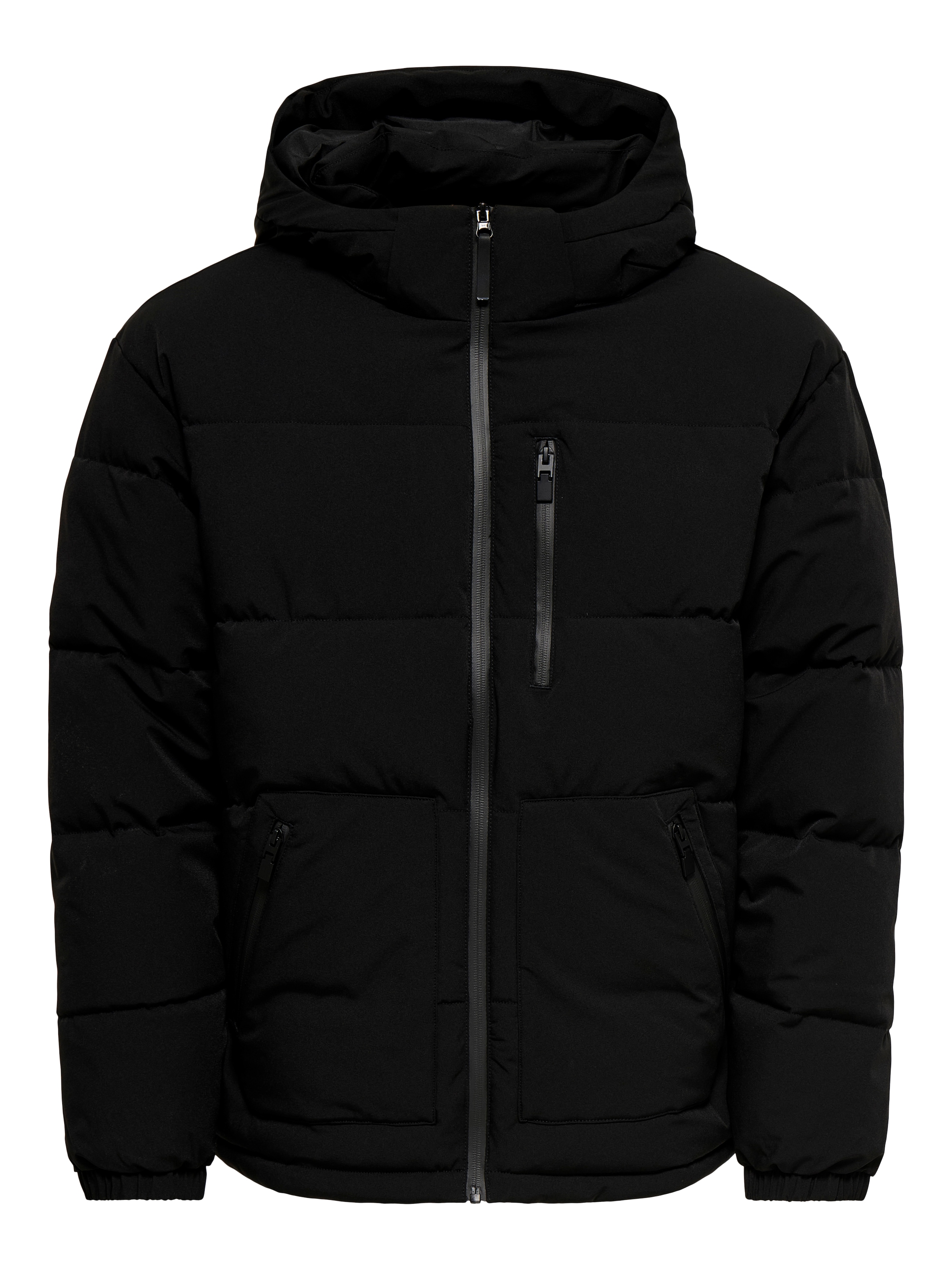 Image of ONLY & SONS Steppjacke "ONSROMO PUFFER JACKET OTW NOOS" mit Kapuze Materialmix, regular fit