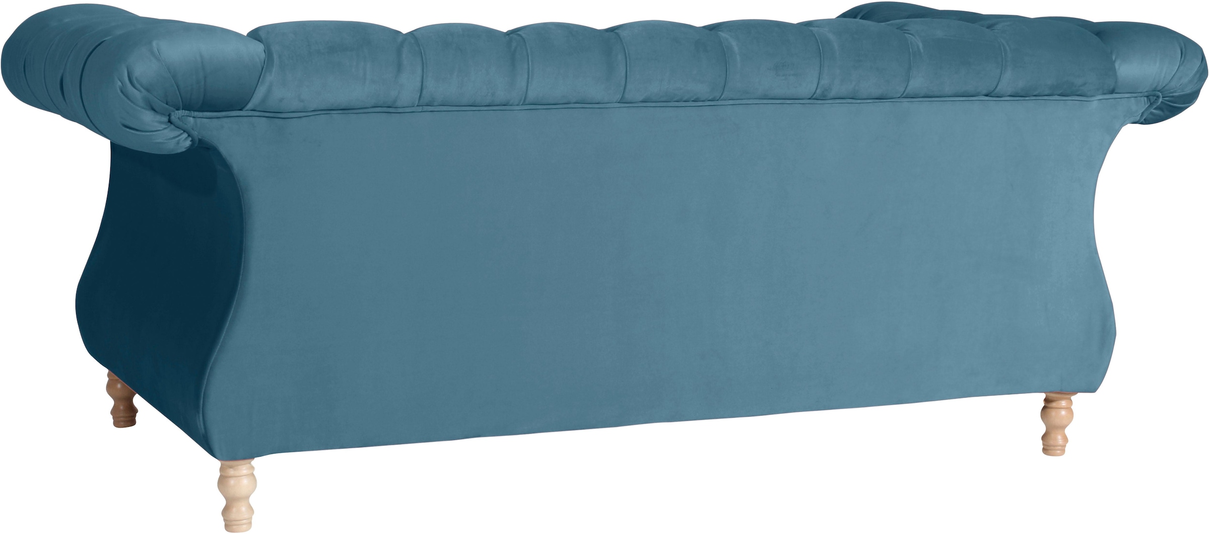 Max Winzer® Chesterfield-Sofa »Isabelle«, mit Knopfheftung & gedrechselten Füssen in Buche natur, Breite 200 cm