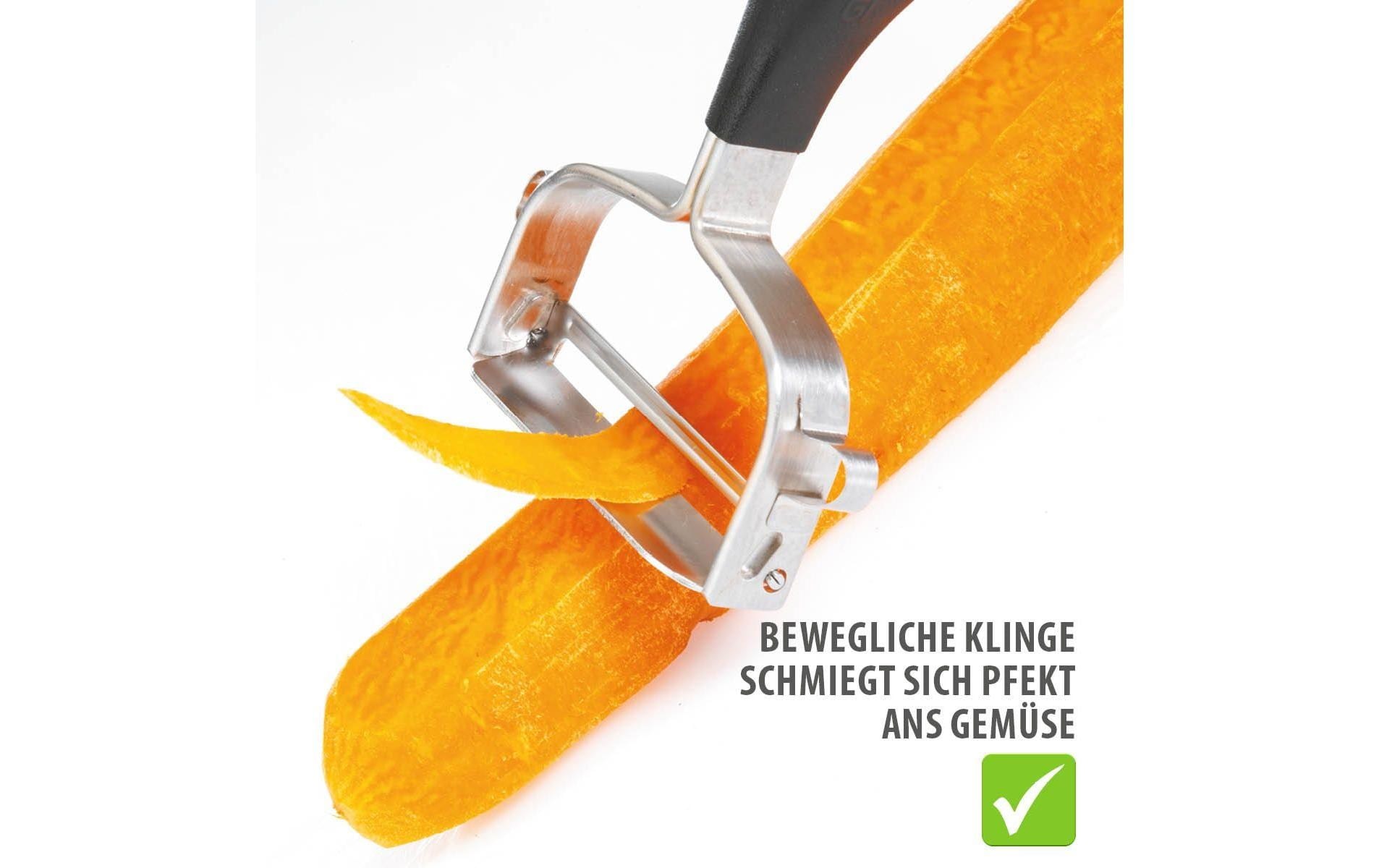 GEFU Sparschäler »GEFU Sparschäler Universale 15.1 cm, Schwarz/Silber«