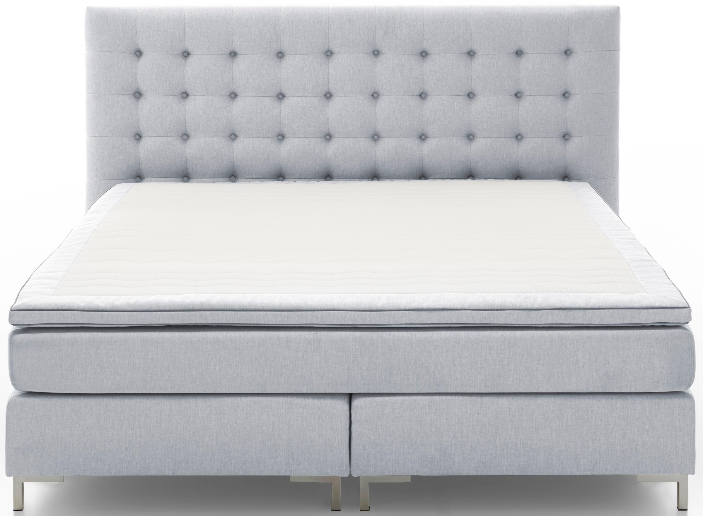 ATLANTIC home collection Boxspringbett Anni, mit Federkernmatratze und Topper