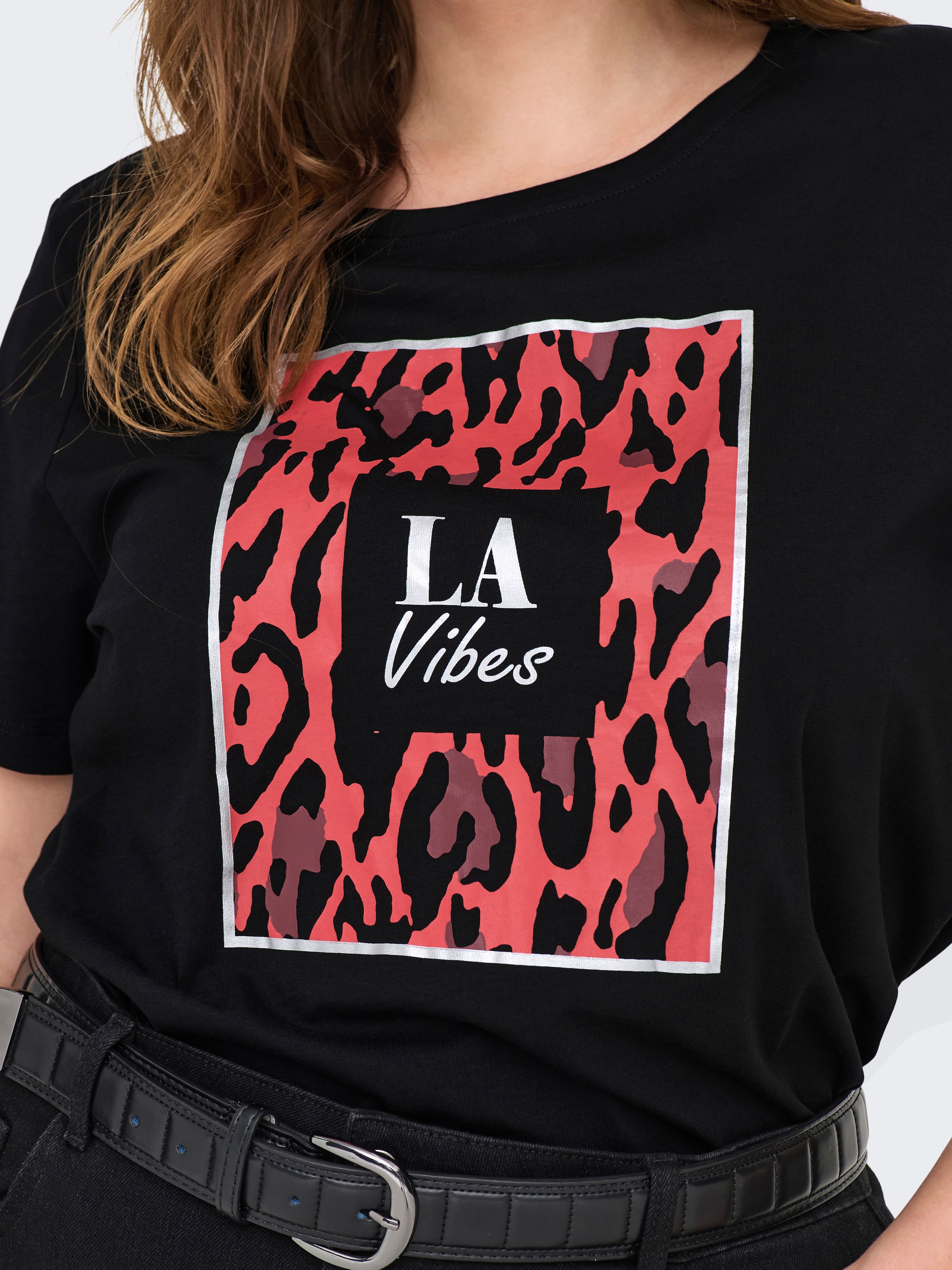 ONLY CARMAKOMA Kurzarmshirt »CARBOOSTERY LIFE SS REG TEE JRS BS«