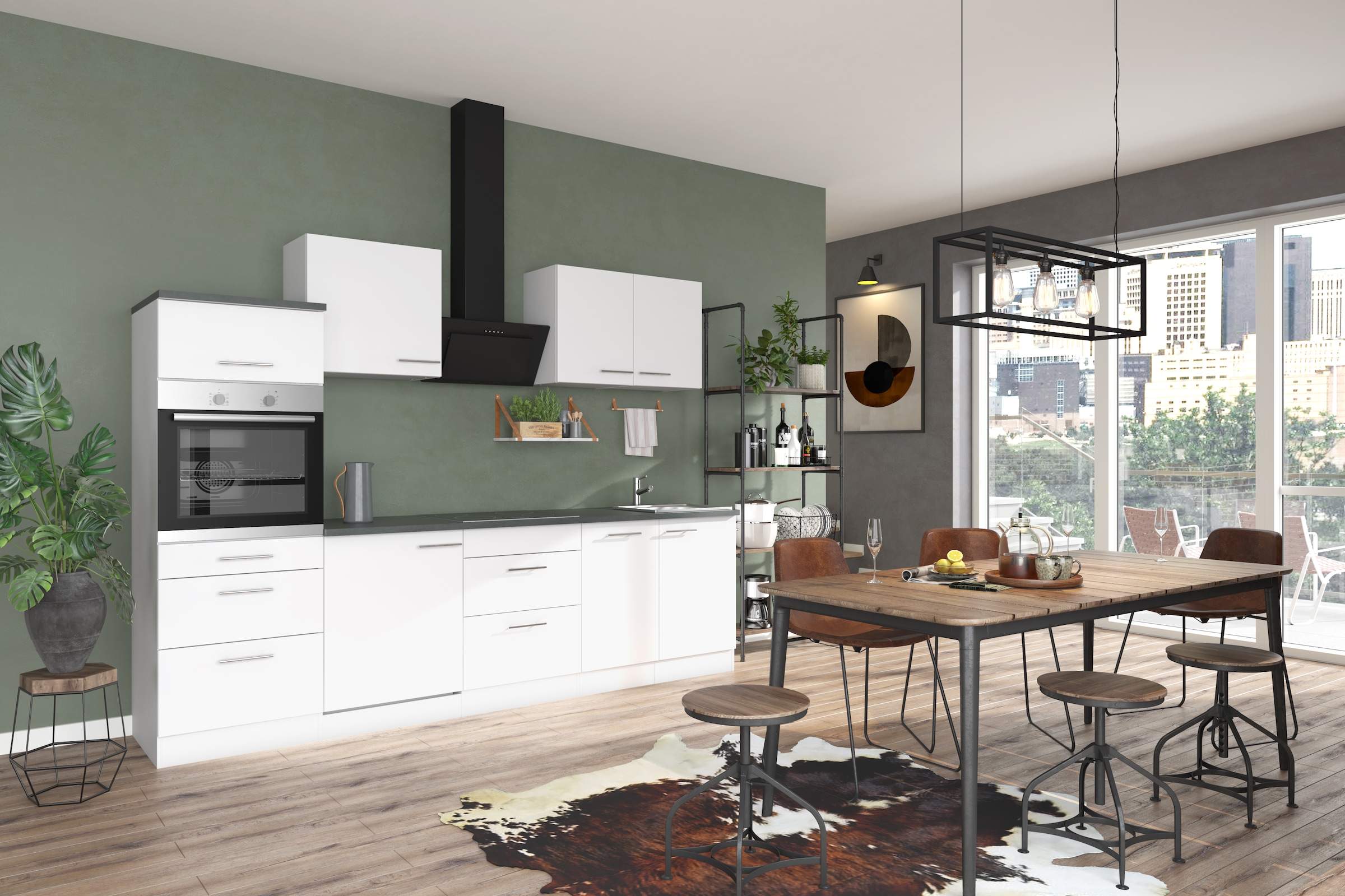 OPTIFIT Cuisine »Bella« Breite 210 cm, wahlweise mit E-Geräten