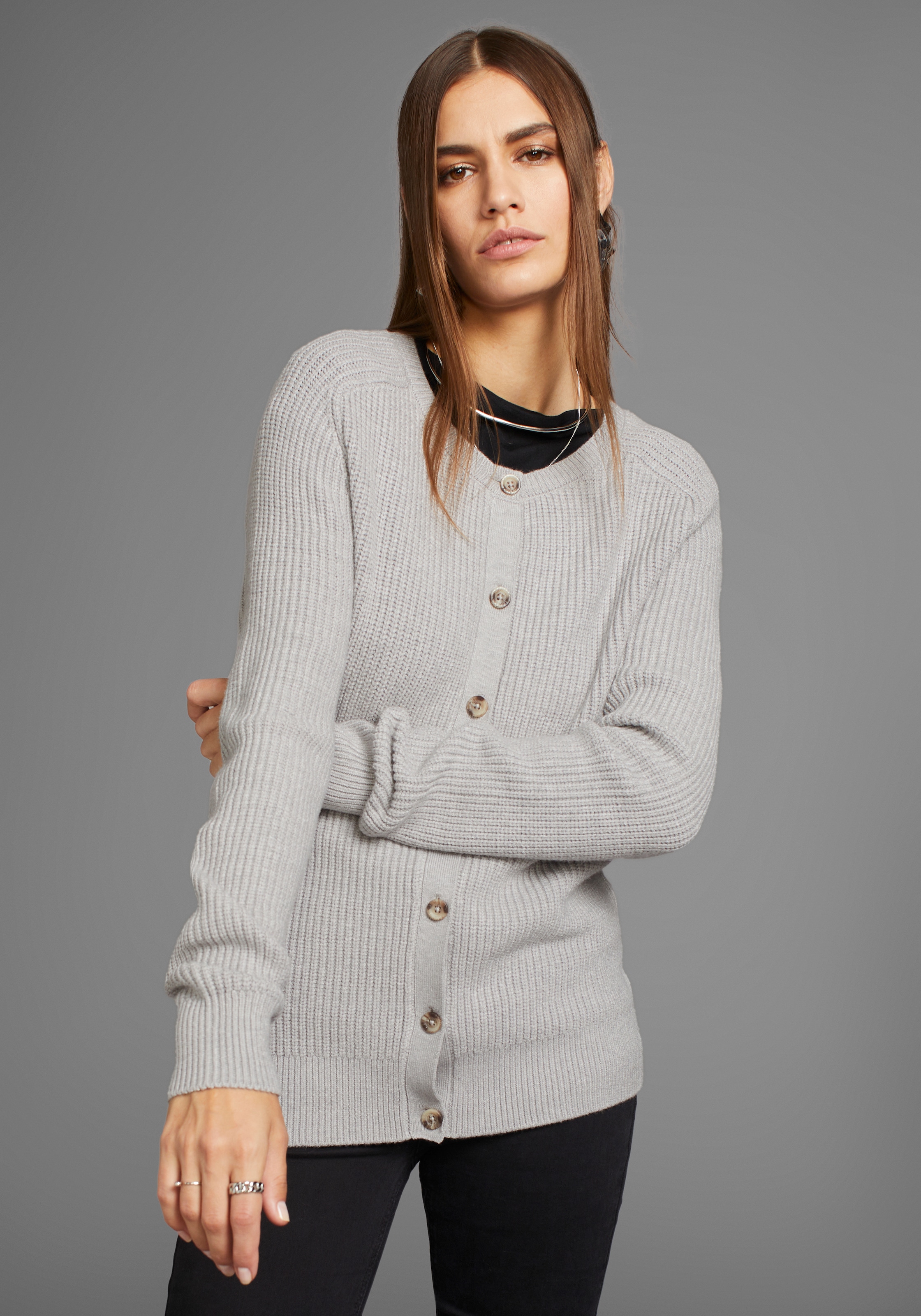 HECHTER PARIS Cardigan, mit Knopfleiste
