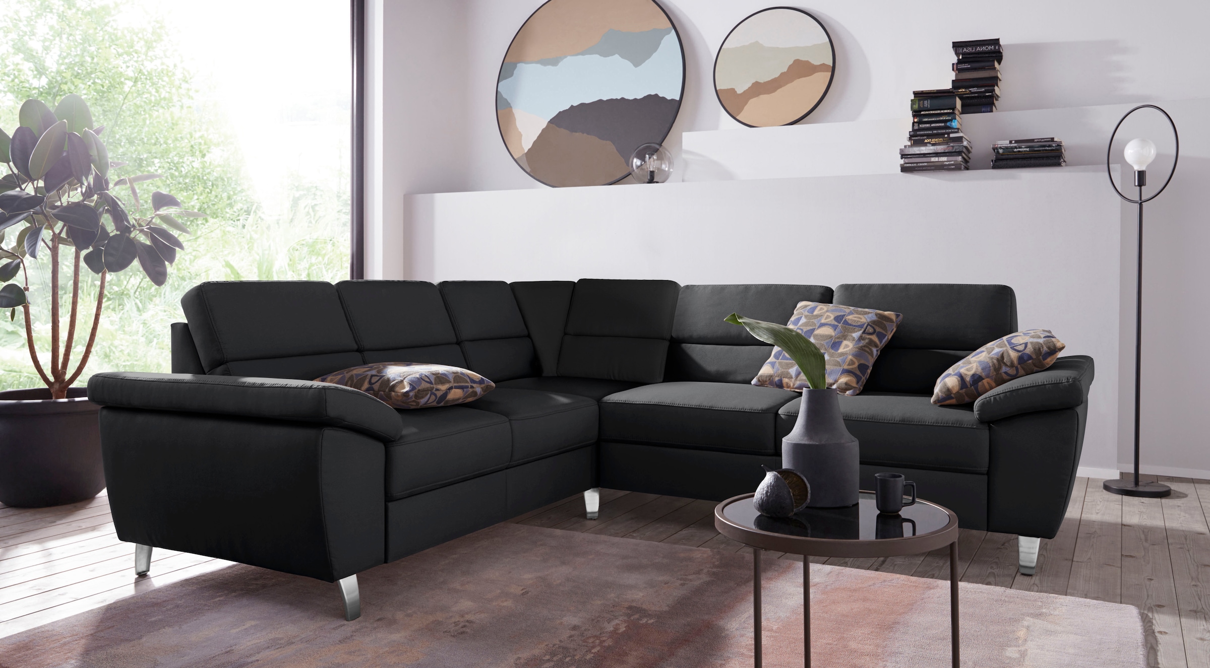 sit&more Ecksofa »Sorano L-Form« wahlweise mit Bett- und Relaxfunktion, inkl. Bettkasten