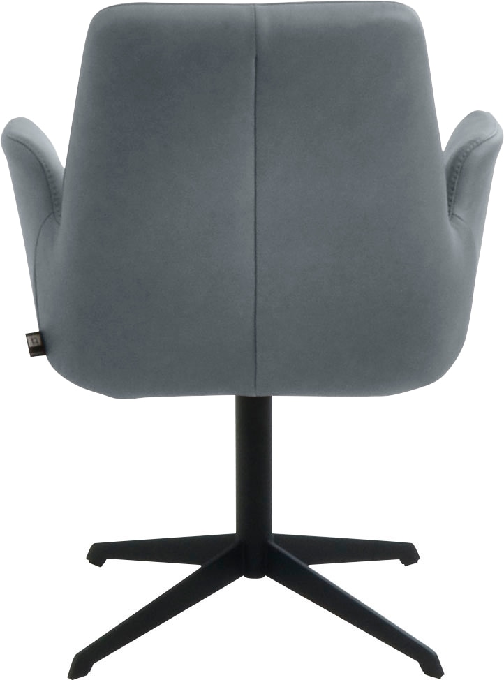K+W Komfort & Wohnen Chaise pivotante »Cube« () fonction de rappel, structure inférieure noire