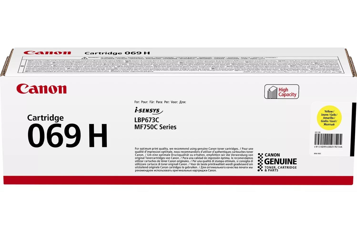 Canon Cartouche de toner »069H / 5095C002 Yellow«