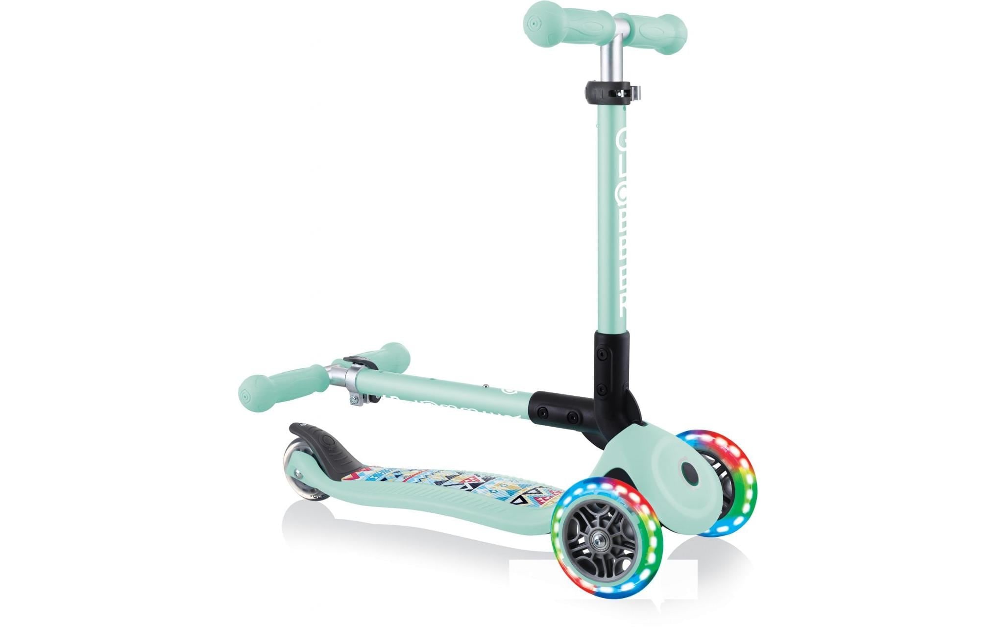Globber Scooter »JUNIOR FOLDABLE FANTASY LIGHTS, mit Leuchtrollen«
