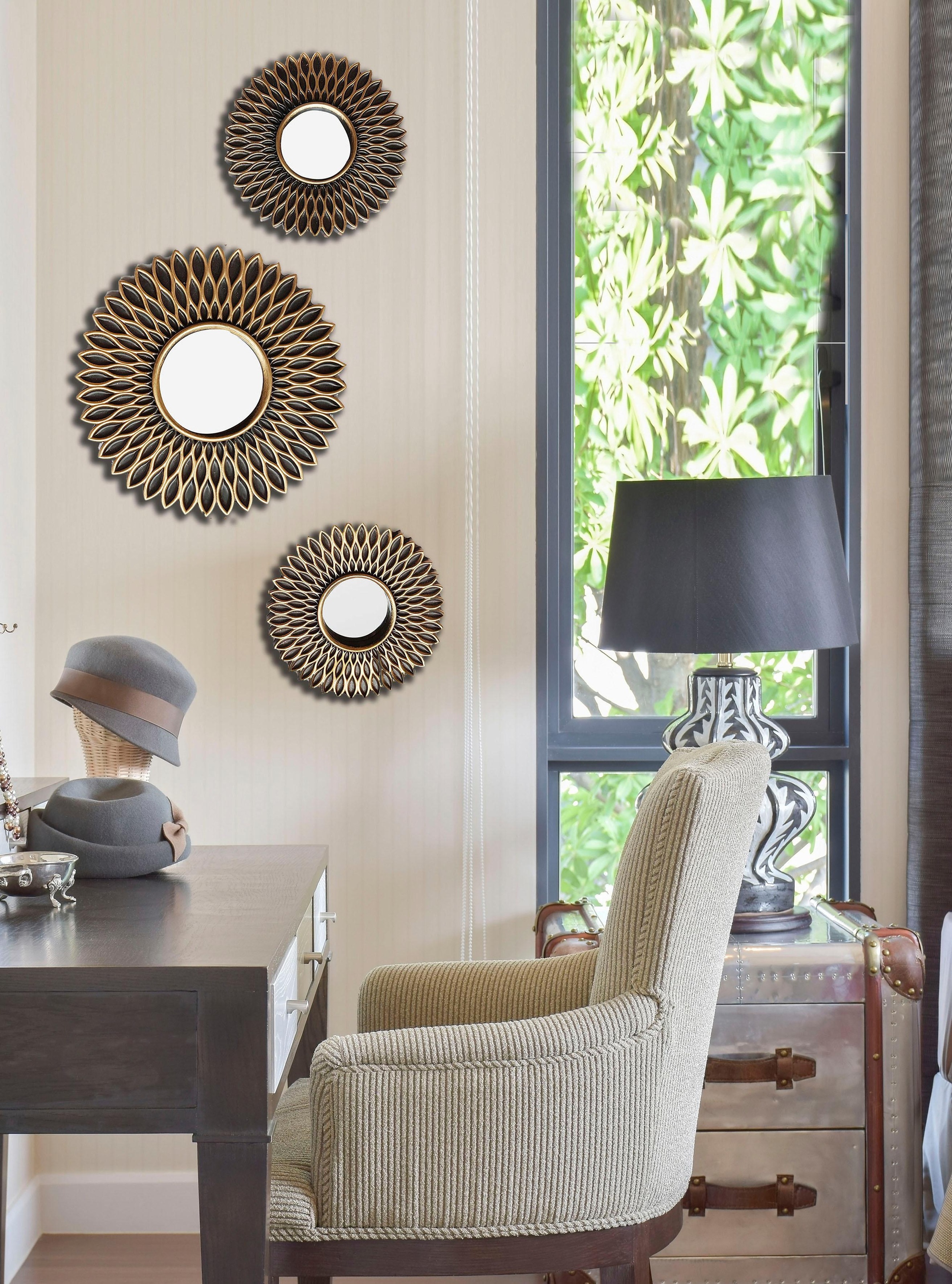 Image of Spiegelprofi GmbH Dekospiegel »Michelle«, (Set, 3 St.), 3-teiliges Set (1x Ø 30 cm, 2x Ø 20 cm) bei Ackermann Versand Schweiz