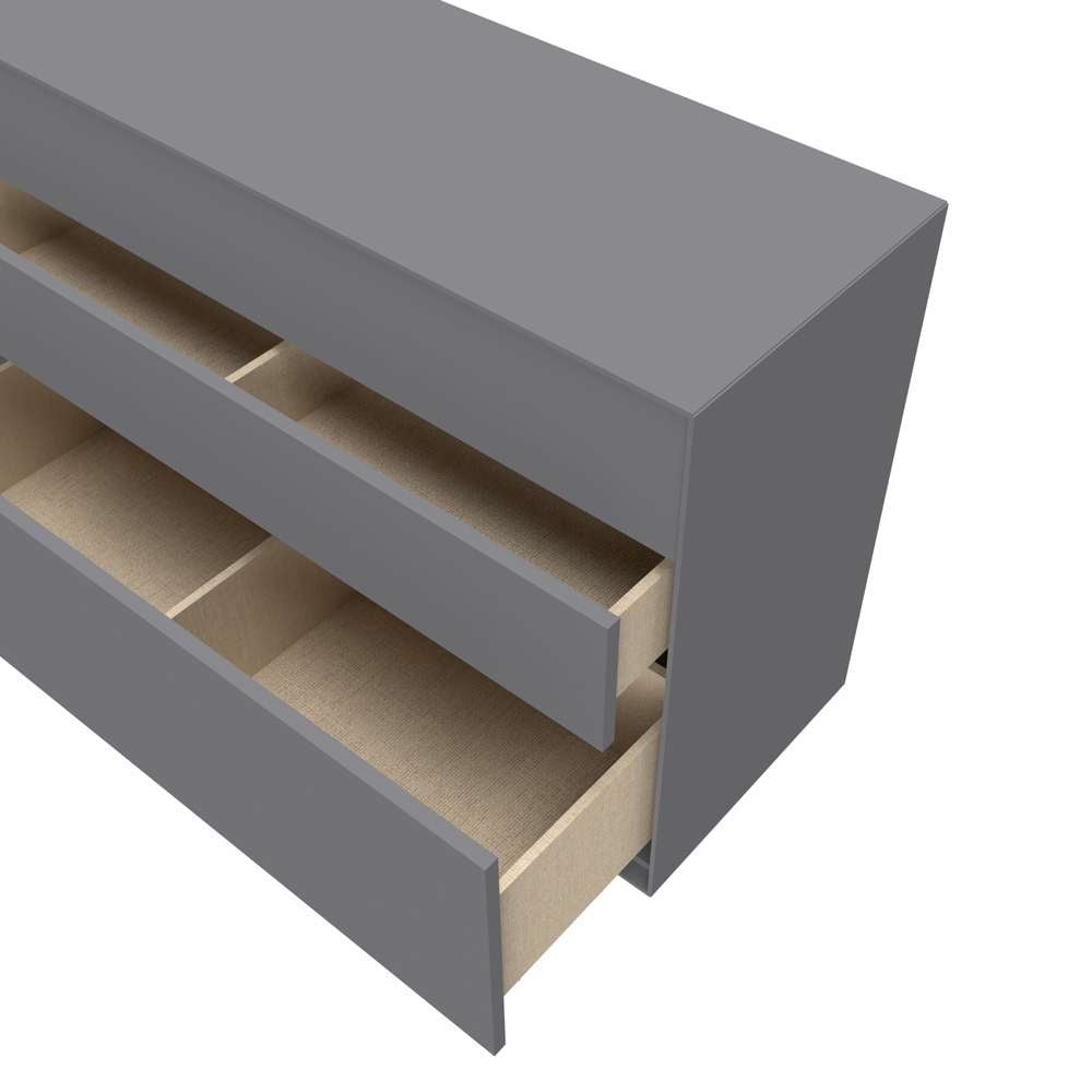 LeGer Home by Lena Gercke Sideboard »Essentials, Kommode, Anrichte, Kombikommode, Schrank mit Metallfüssen« Breite: 111 cm, UV lackiert, Push-to-open-Funktion