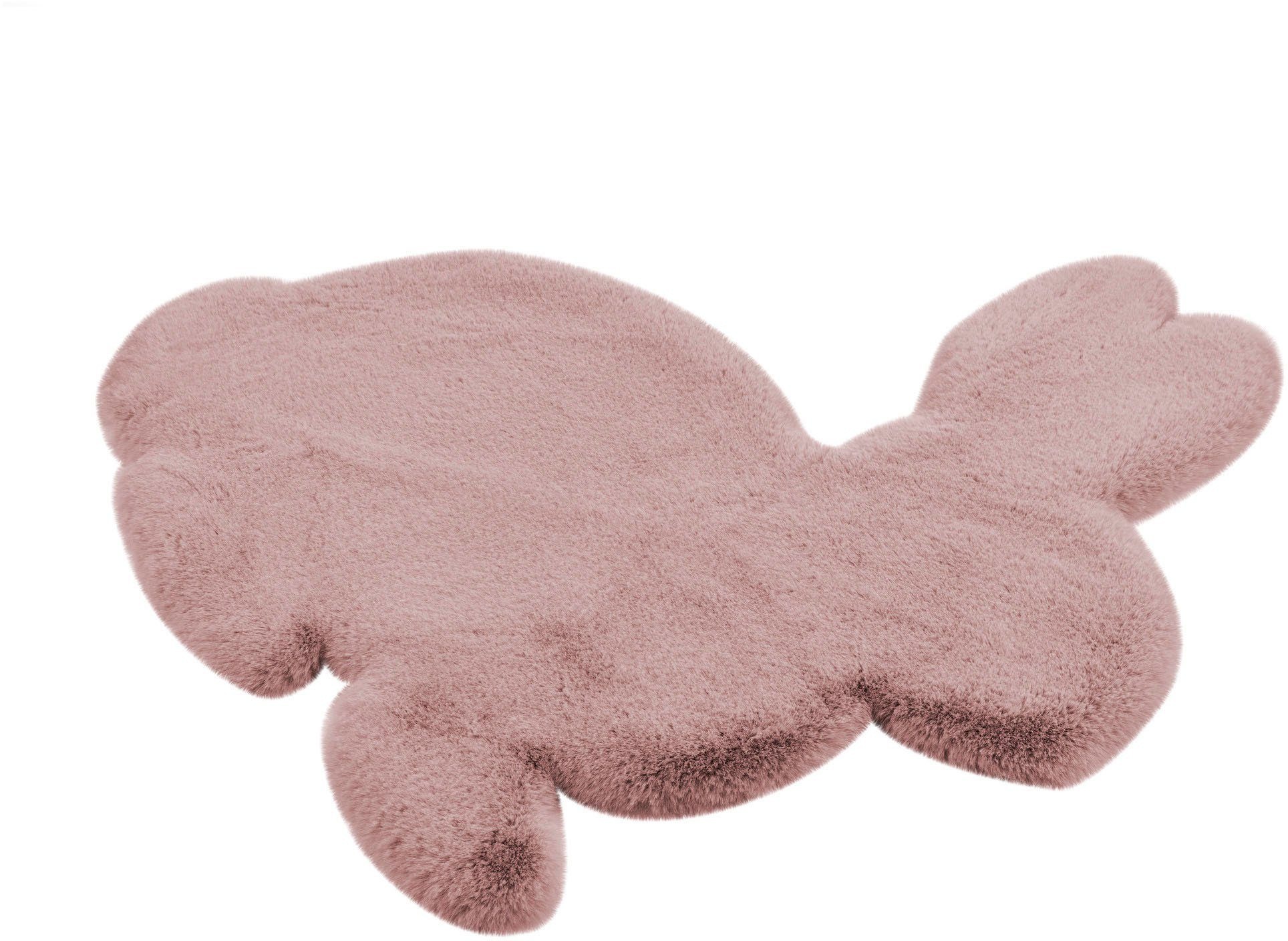 Image of Lüttenhütt Kinderteppich »Kaninchen«, Motivform, 36 mm Höhe, weich und flauschig, einfarbig, idealer Teppich fürs Kinderzimmer bei Ackermann Versand Schweiz