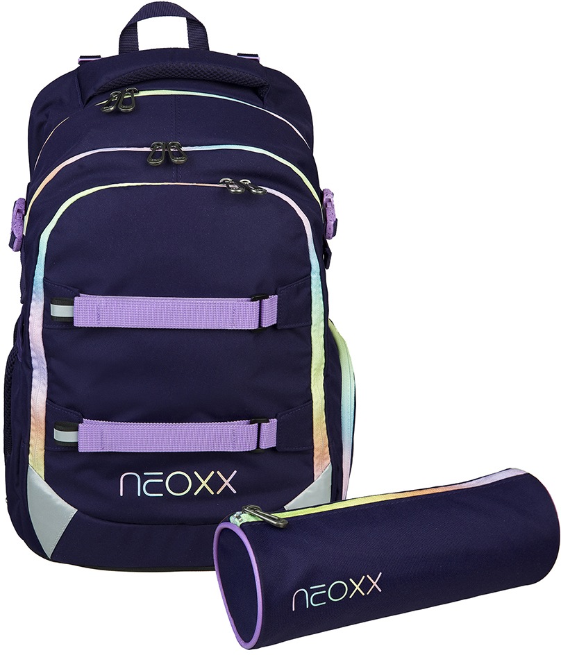 Image of neoxx Schulrucksack »Active, Mindful Magic«, reflektierende Details, aus recycelten PET-Flaschen; inklusive Schlamperetui bei Ackermann Versand Schweiz