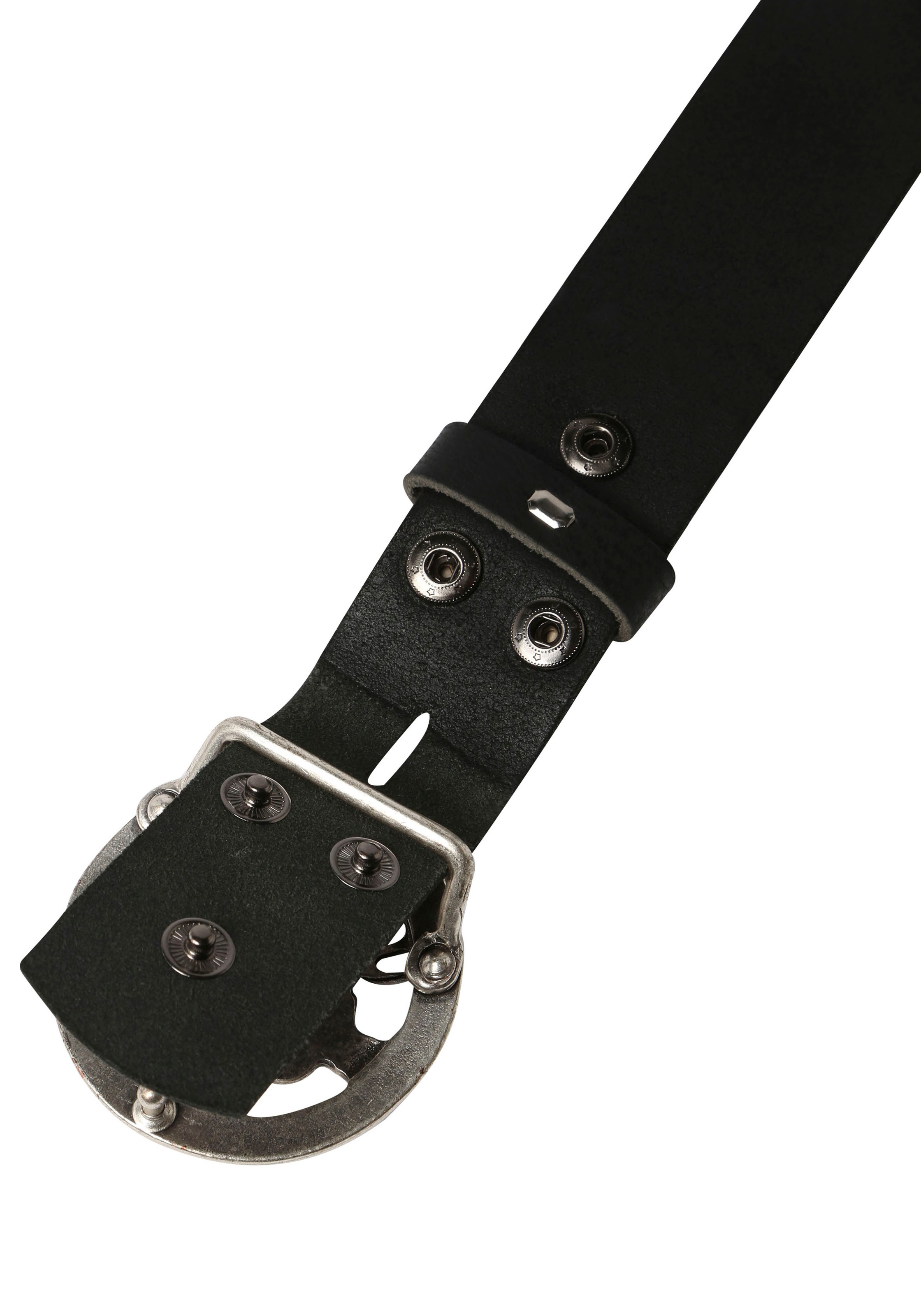 Rettungsring Gürtel Ceinture en cuir mit austauschbarer Schliesse »Neptun Rund Silber«