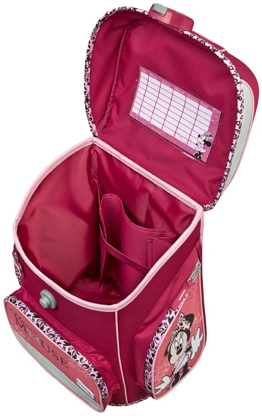 Scooli Schulranzen »EasyFit, Minnie Mouse Happy Girl, Pink«, Reflektoren