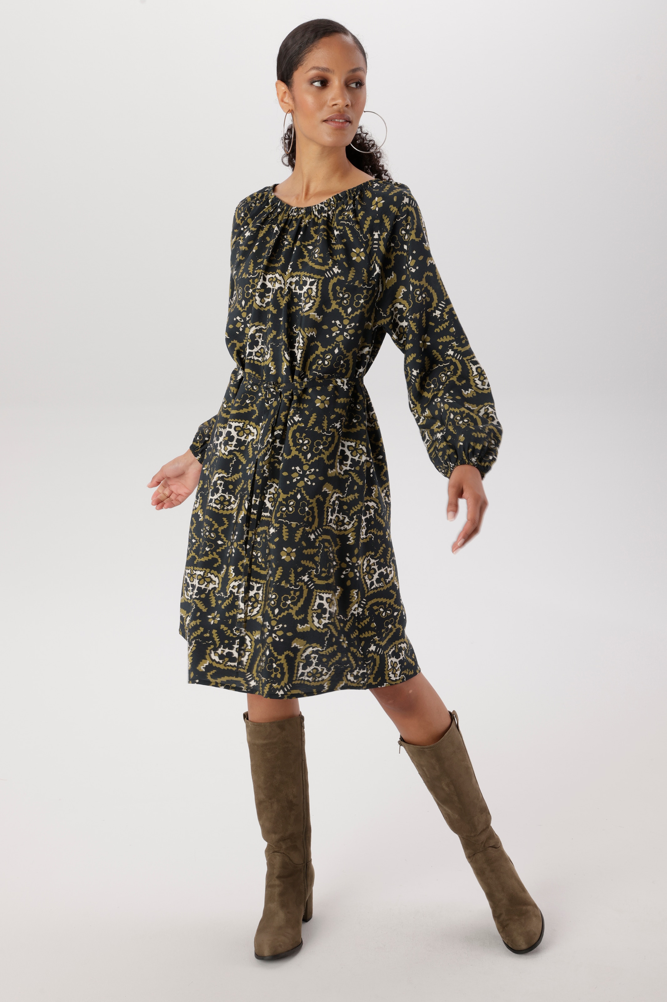 Image of Aniston SELECTED Blusenkleid 2 tlg. mit elastischen Gummizug am Ausschnitt - NEUE KOLLEKTION