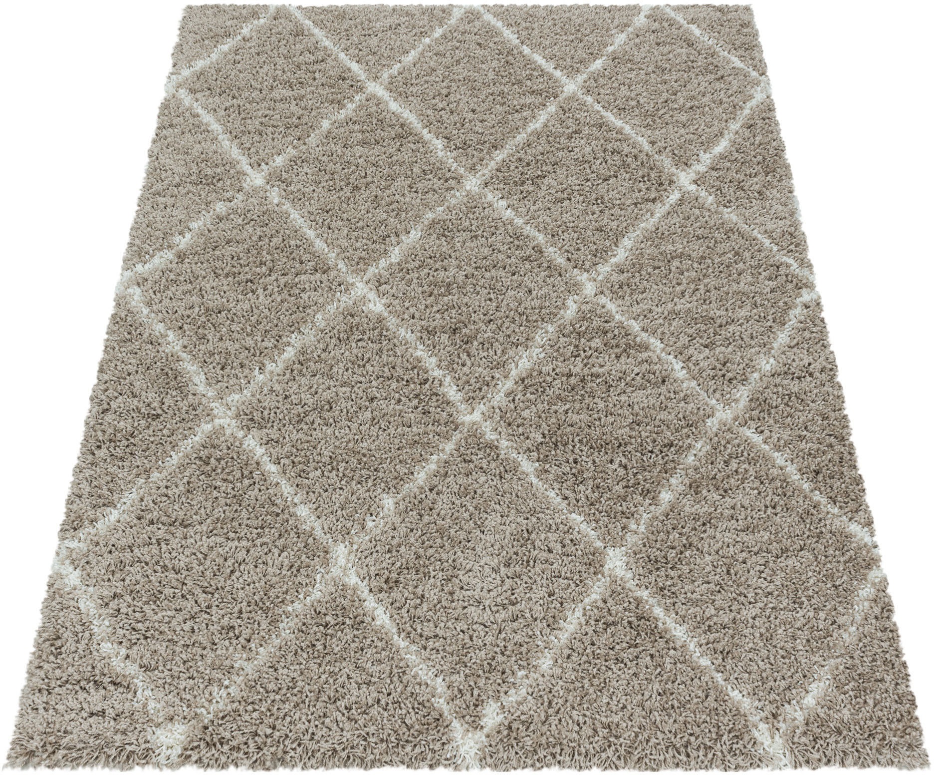 Ayyildiz Teppiche Hochflor-Teppich »ALVOR 3401«, rechteckig, 50 mm Höhe, Shaggy, Langflor, Läufer, pflegeleicht, Wohnzimmer