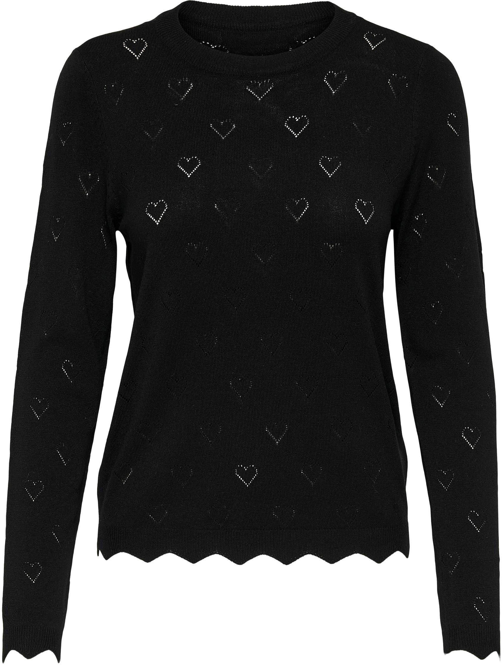 Image of Only Rundhalspullover »ONLAMORE VALENTINE L/S PULLOVER«, mit Herz Strickmuster bei Ackermann Versand Schweiz