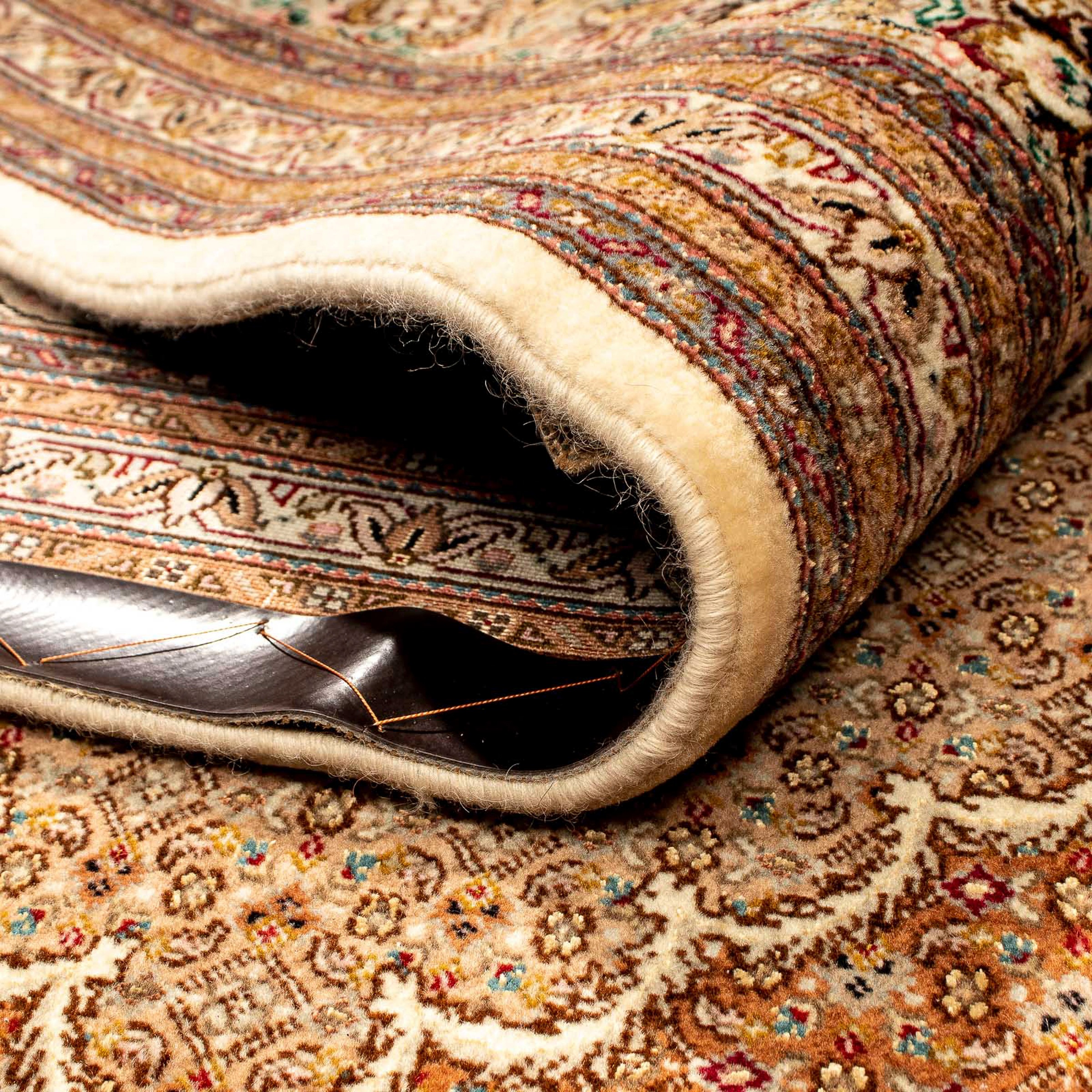 Image of morgenland Orientteppich »Perser - Täbriz - 361 x 249 cm - hellbraun«, rechteckig, 10 mm Höhe, Wohnzimmer, Handgeknüpft, Einzelstück mit Zertifikat bei Ackermann Versand Schweiz