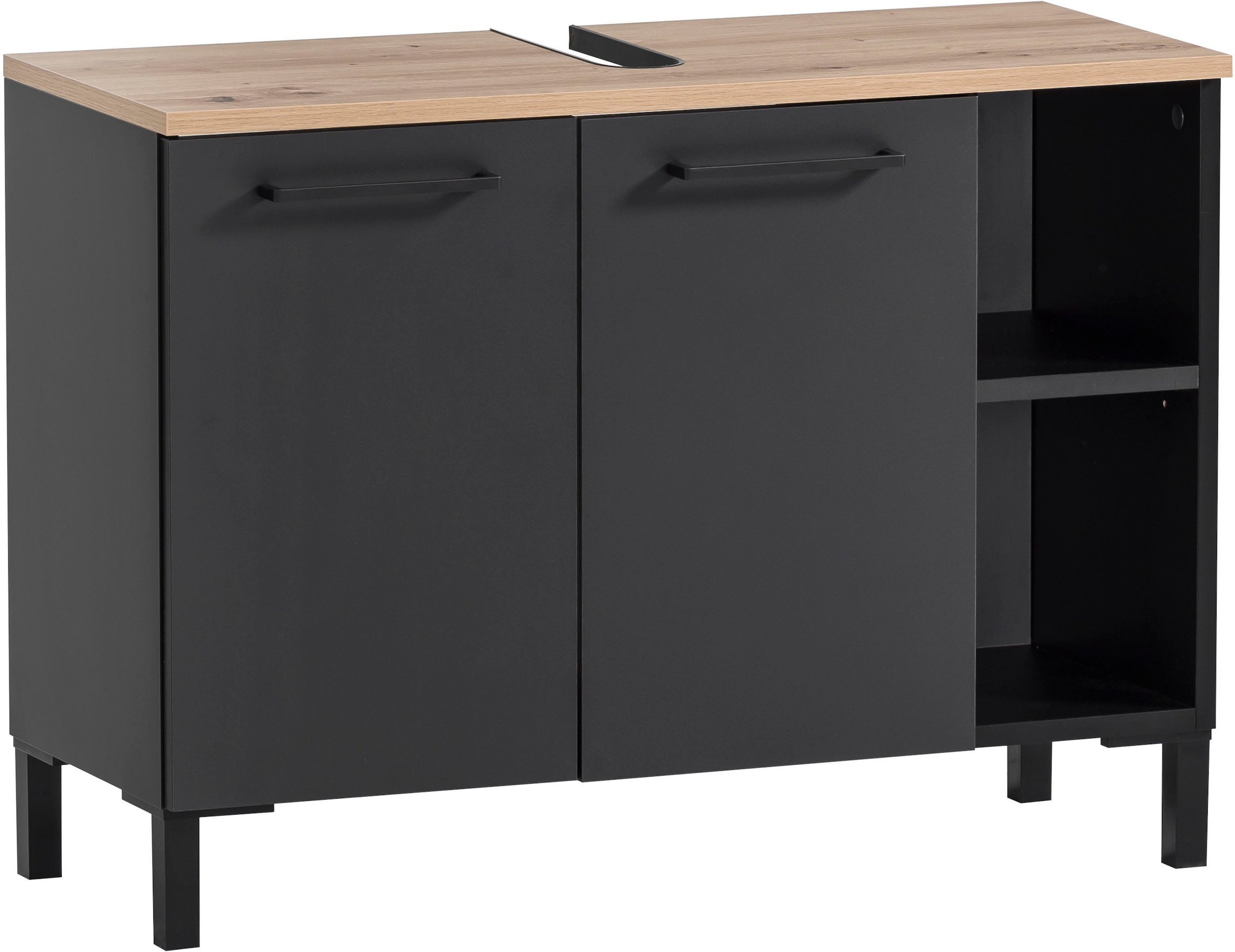 Image of Schildmeyer Waschbeckenunterschrank "Malte, Waschbeckenunterschrank, Made in Germany, B: 80 cm" Solide Verarbeitung - Dieses Produkt ist in Deutschland gefertigt