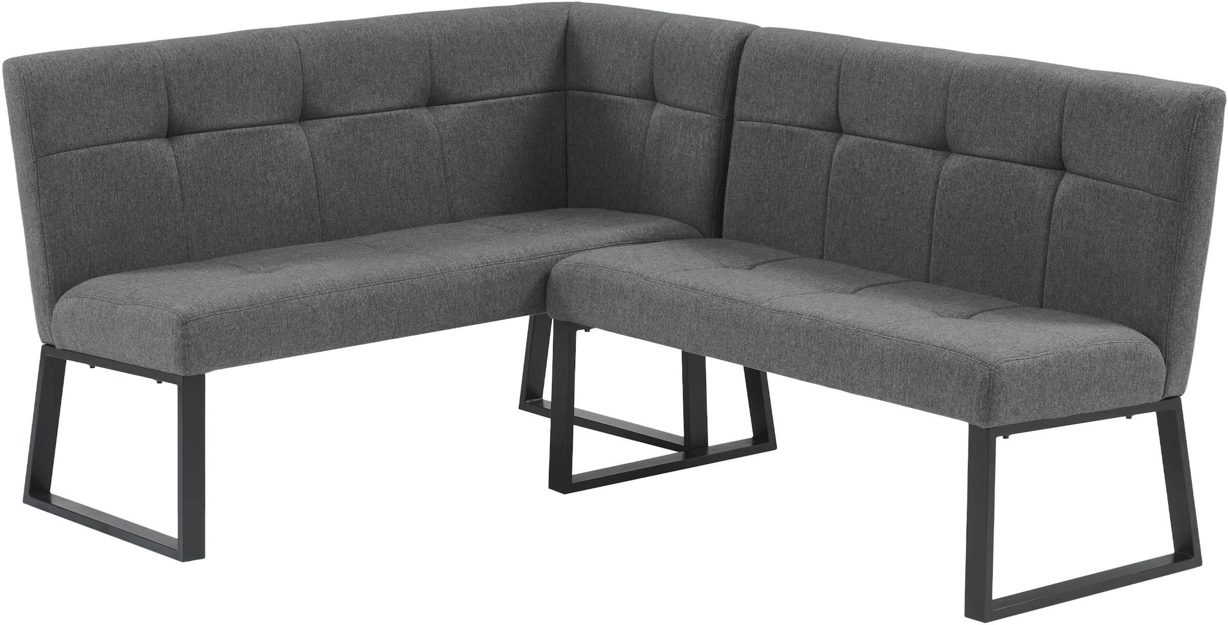 GOODproduct Eckbankgruppe »Geranie, Sitzgruppe, Eckbank inkl. Stauraum, Esstisch, 2 Freischwinger« Set, Eckbank inkl. Stauraum wahlweise links und rechts montierbar, 4 tlg. tlg. Eckbank wahlweise links und rechts montierbar