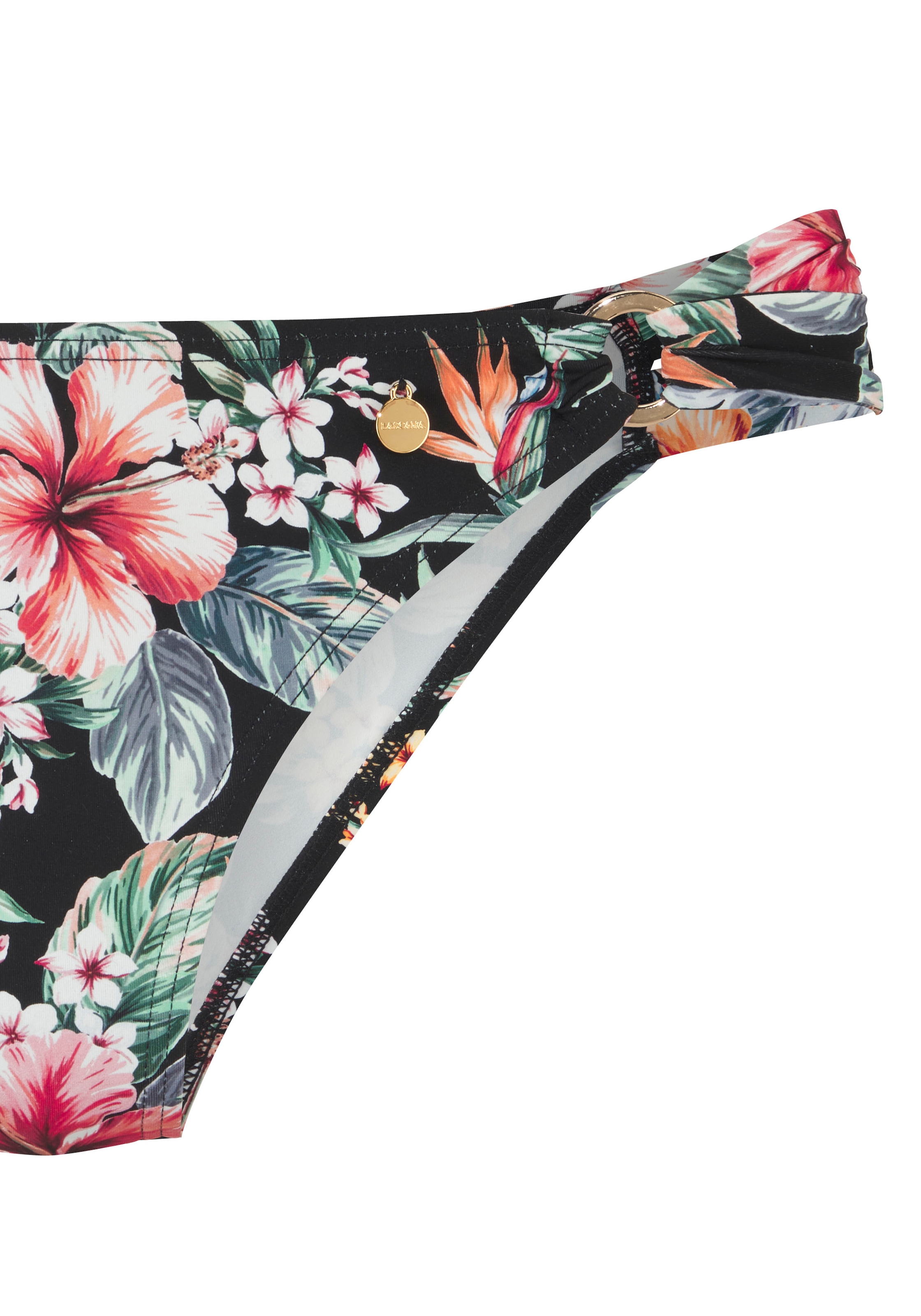LASCANA Bikini-Hose »Salsa« mit Zierringen und tollem Blumenprint