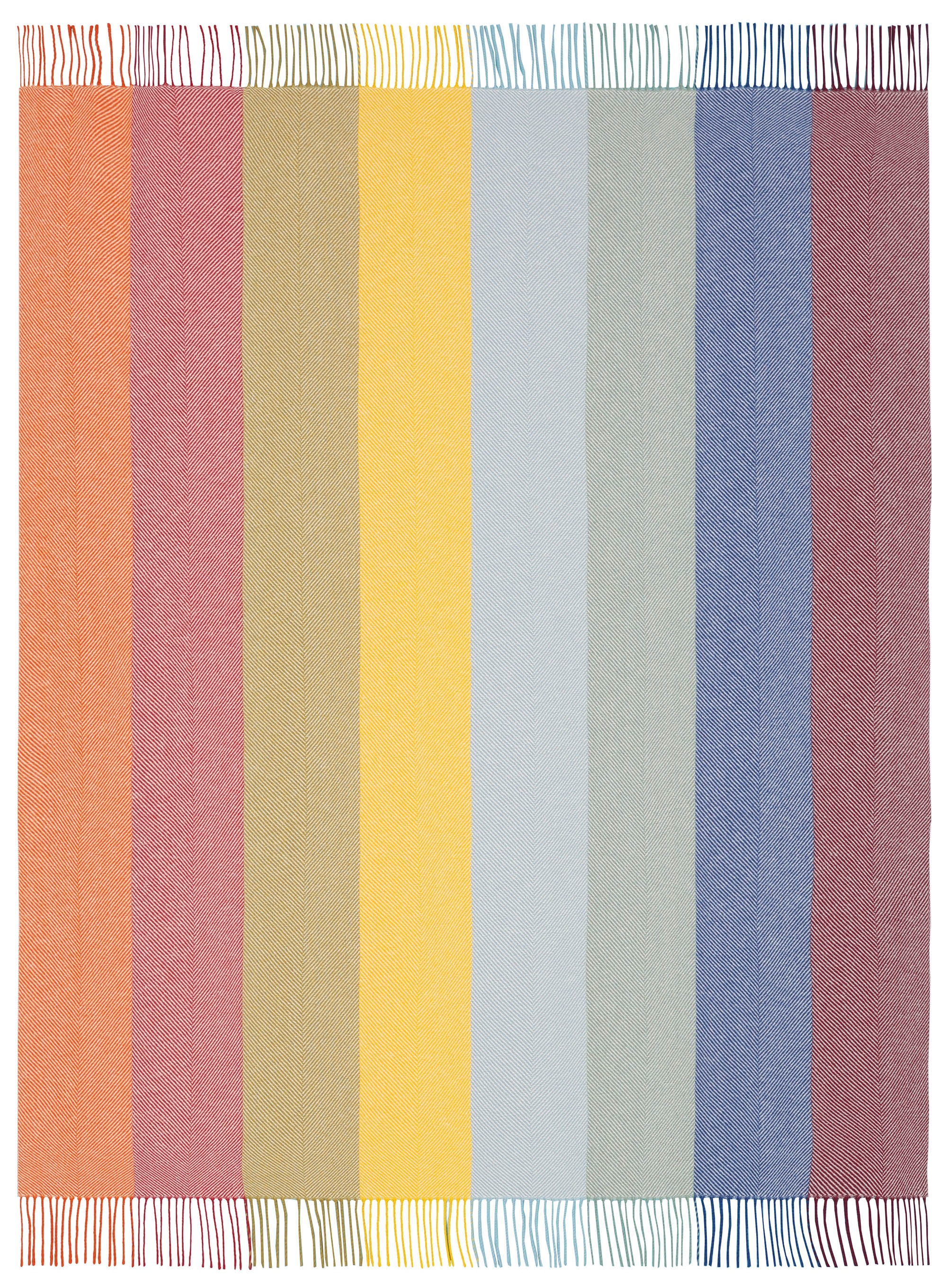 Biederlack Wohndecke »Colour lines« im sommerlichen Streifendessin