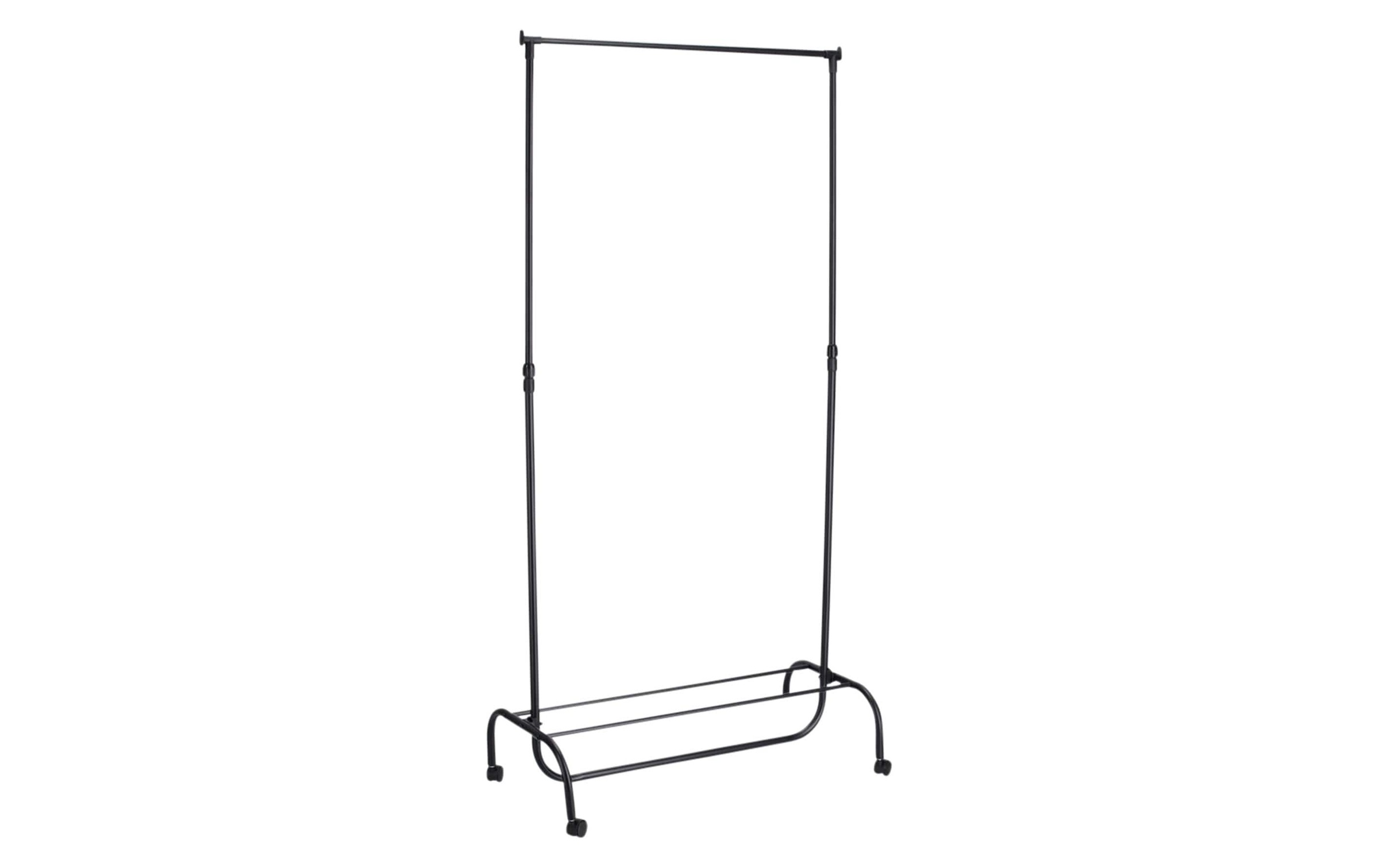 Image of Zeller Present Garderobenständer "86 x 43 x 108-175 cm, Schwarz"
