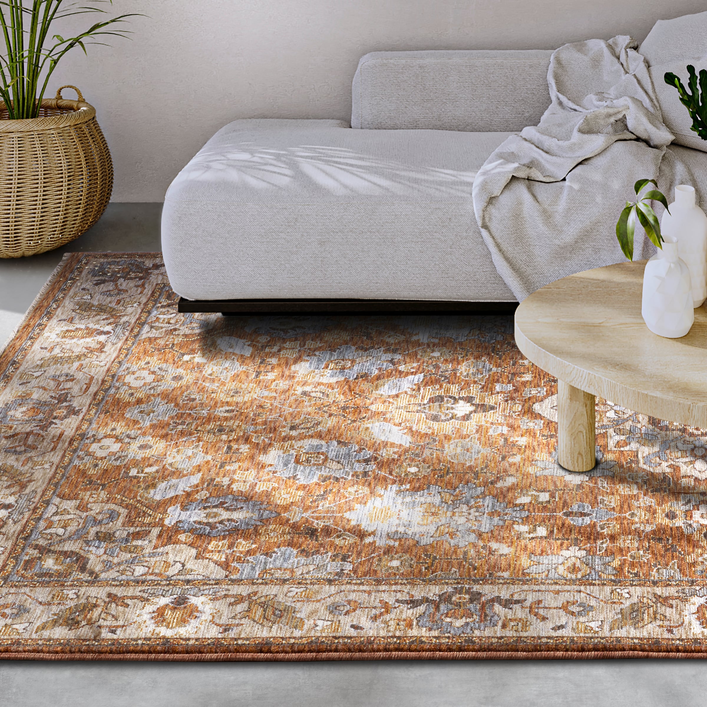 Image of Villeroy & Boch Teppich "Egon" rechteckig 7 mm Höhe Orientalisch, Fransen, Läufer, Wohnzimmer, Schlafzimmer, Klassisch
