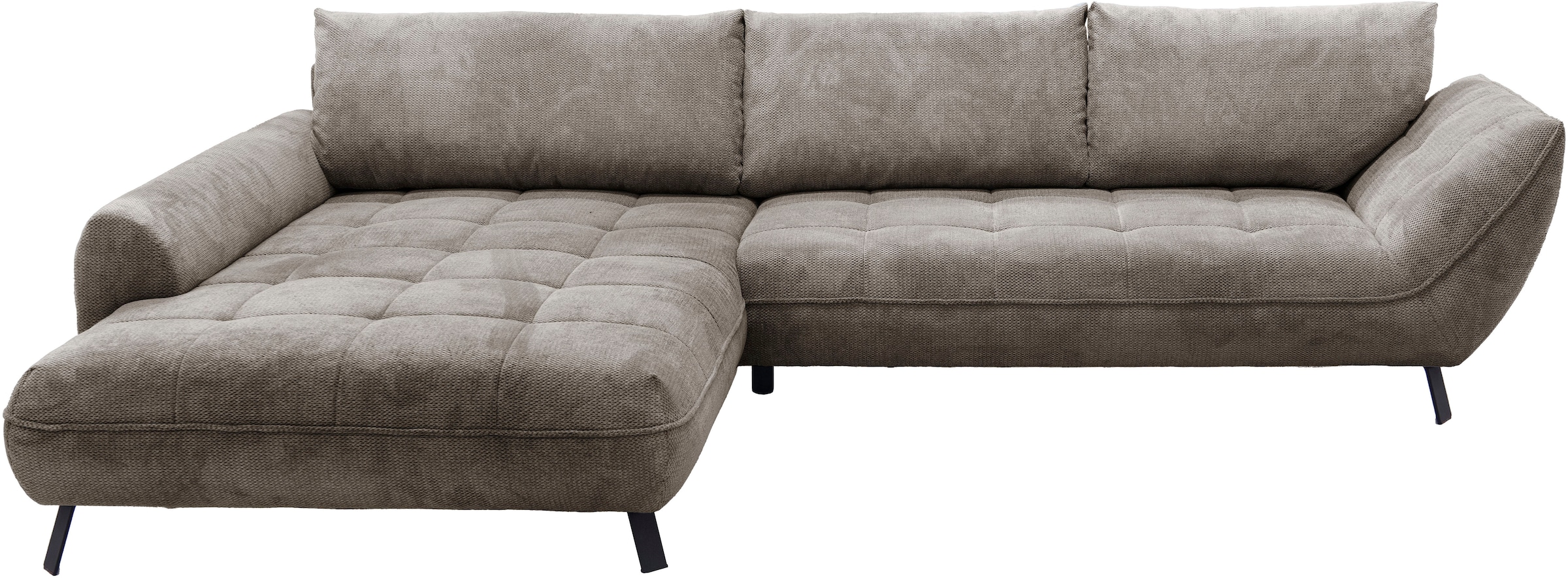 exxpo - sofa fashion Ecksofa »Biarritz modern und elegantes Mega Sofa mit tollem Sitzkomfort, L-Form«, XXL– Longchair Ecke in hochwertiger Verarbeitung, Stellmasse 324x203cm