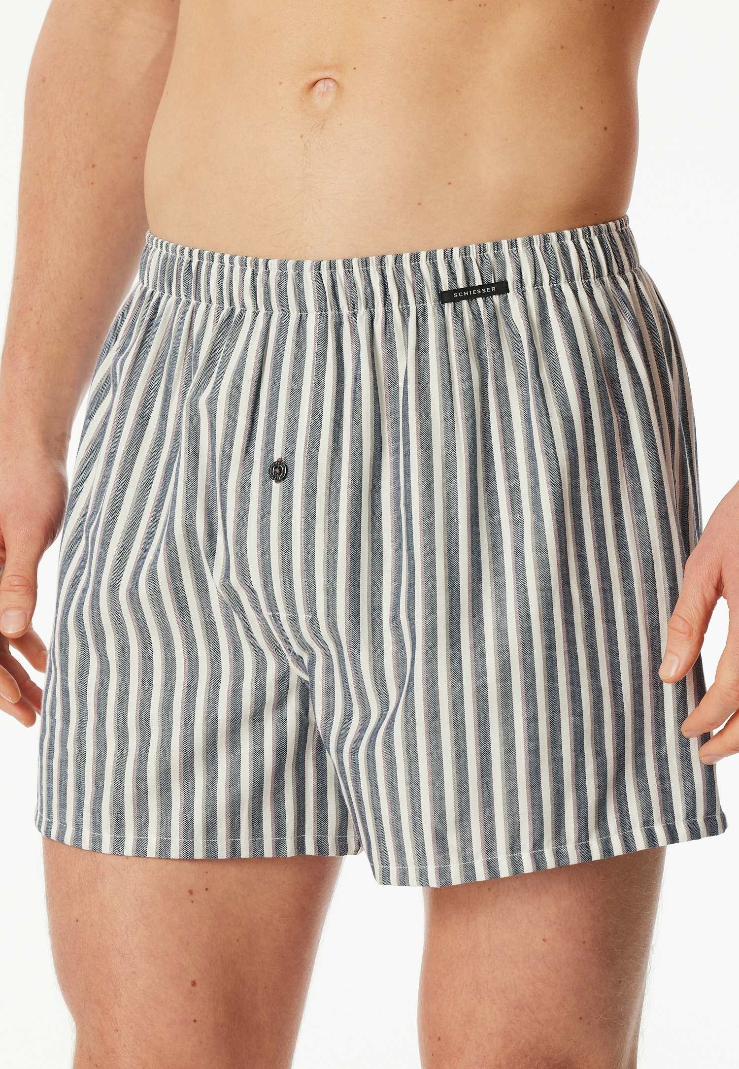 Schiesser Boxer ample »Boxershorts Multipacks« 2er Pack,  mit Eingriff, Knopf