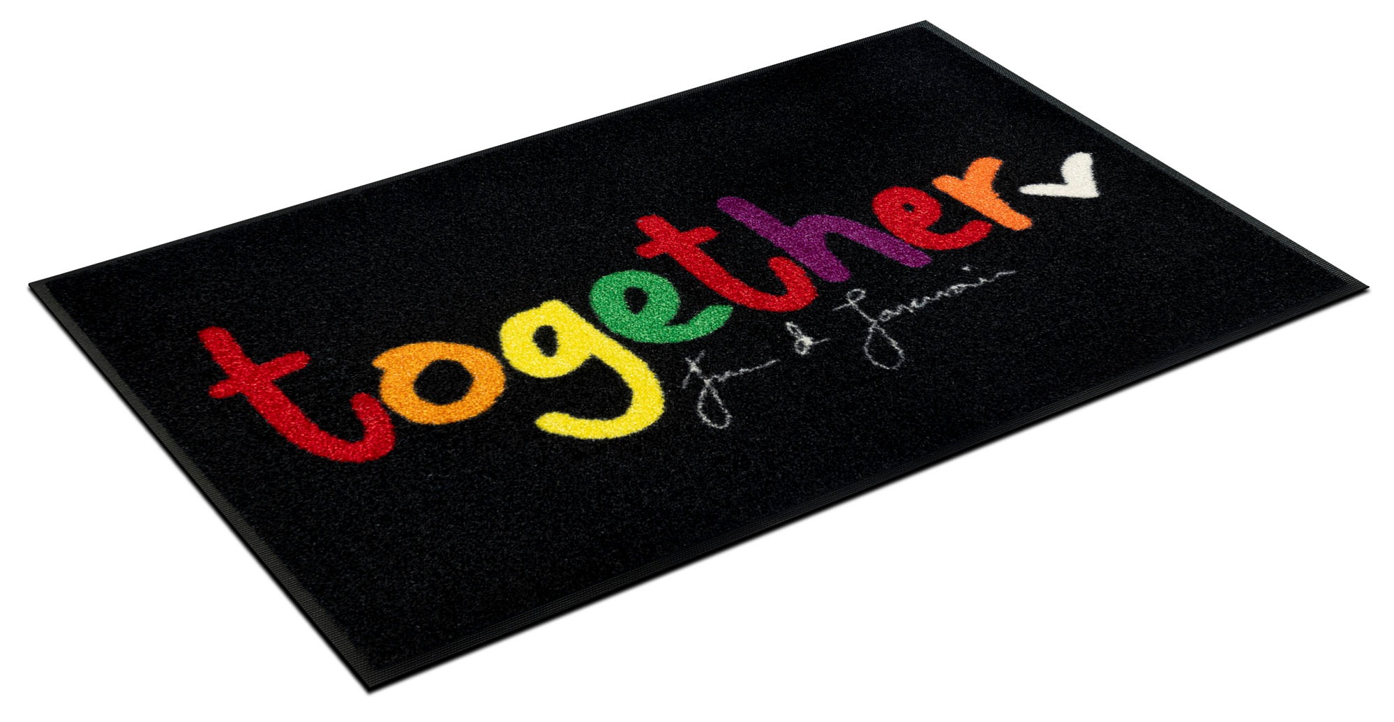 Image of wash+dry by Kleen-Tex Fussmatte »together in love«, rechteckig, 7 mm Höhe bei Ackermann Versand Schweiz