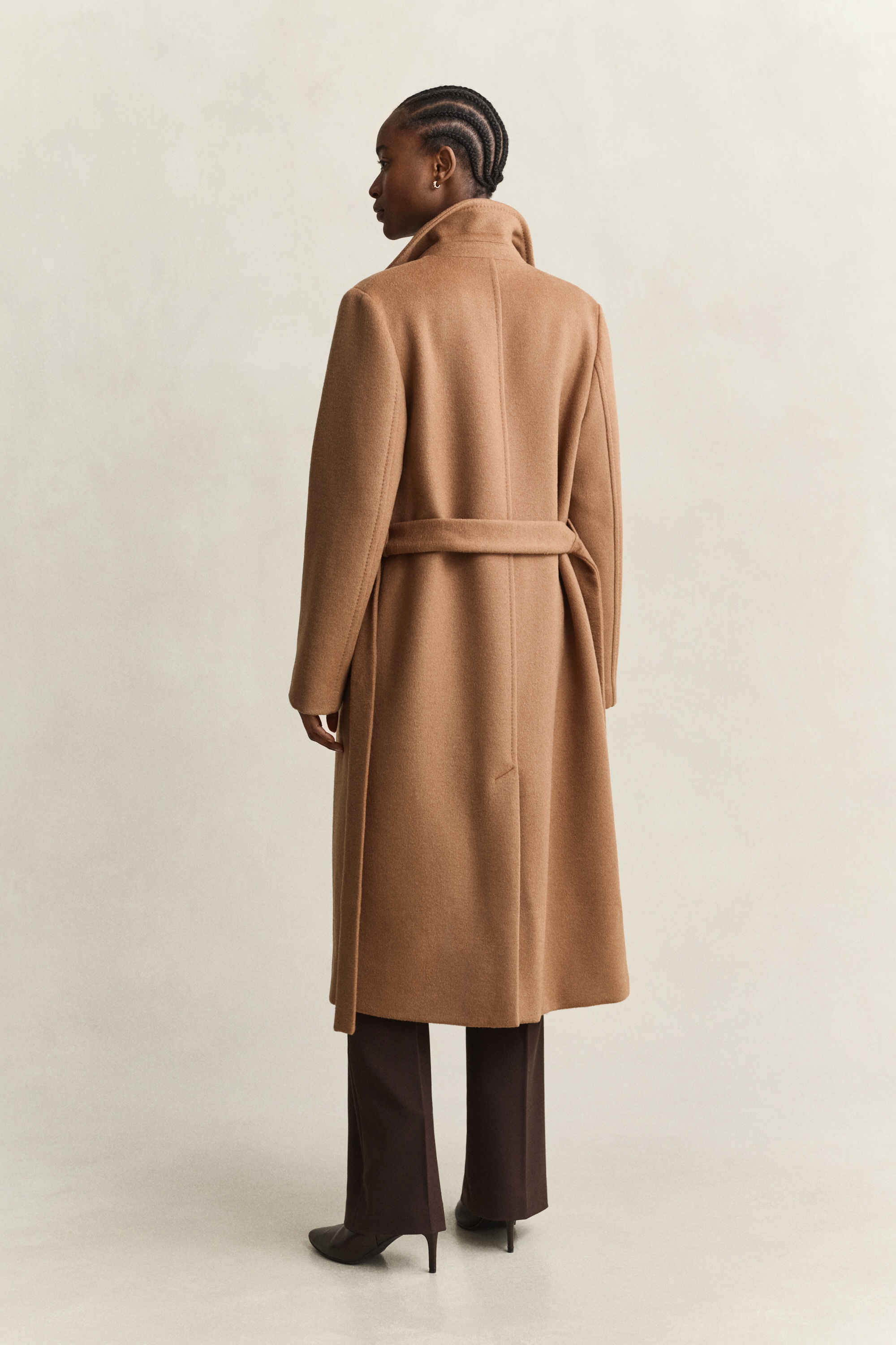 Gant Manteau en laine »BELTED WOOL BLEND« Col à revers, avec ceinture à nouer