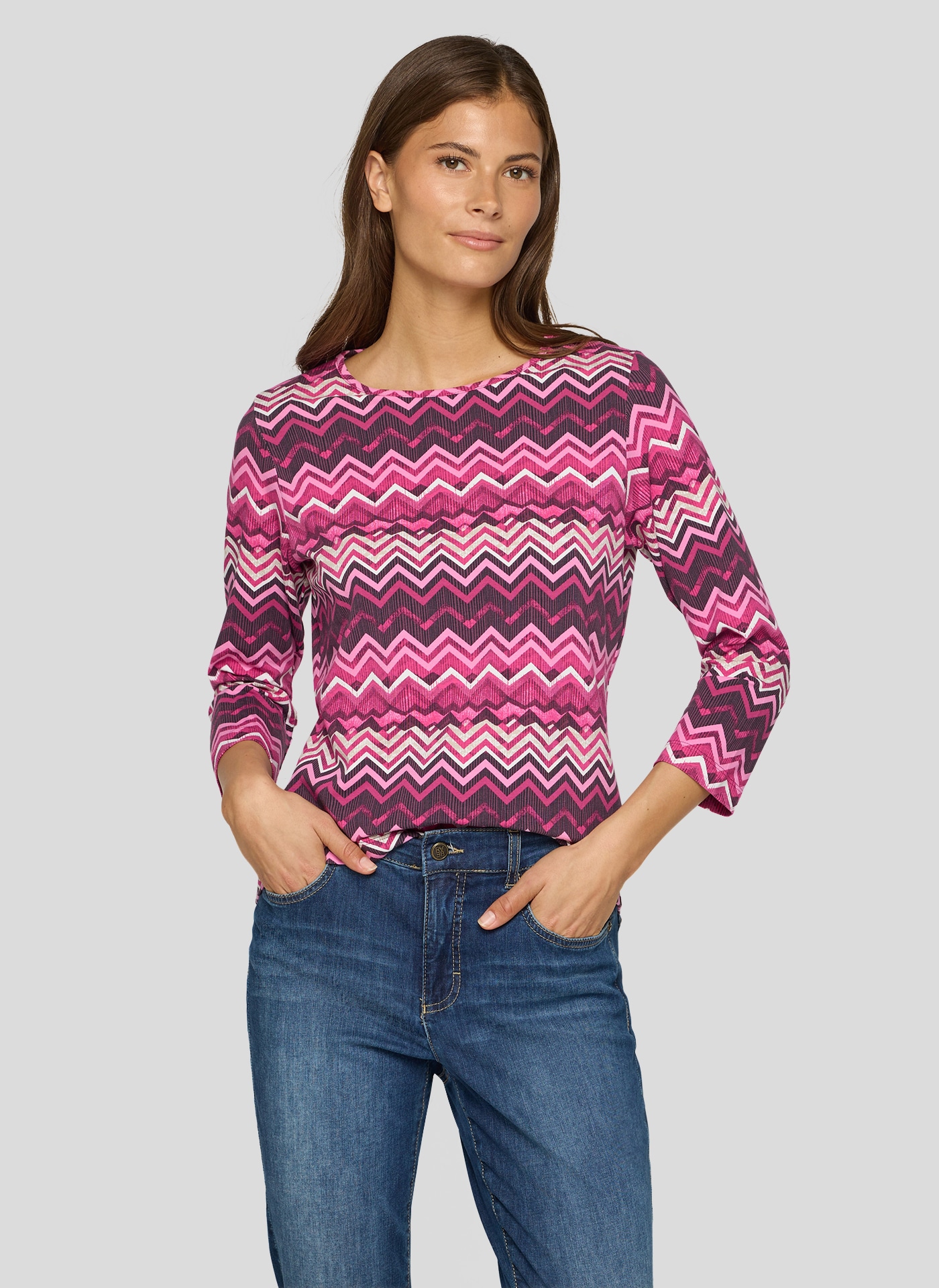 Image of Rabe 3/4-Arm-Shirt mit grafschem Muster