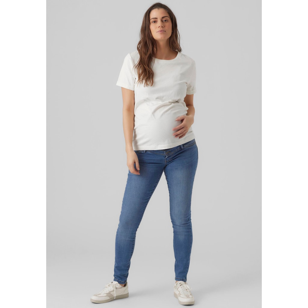 Mamalicious Umstandsjeans »MLMILA«, mit Bauchband