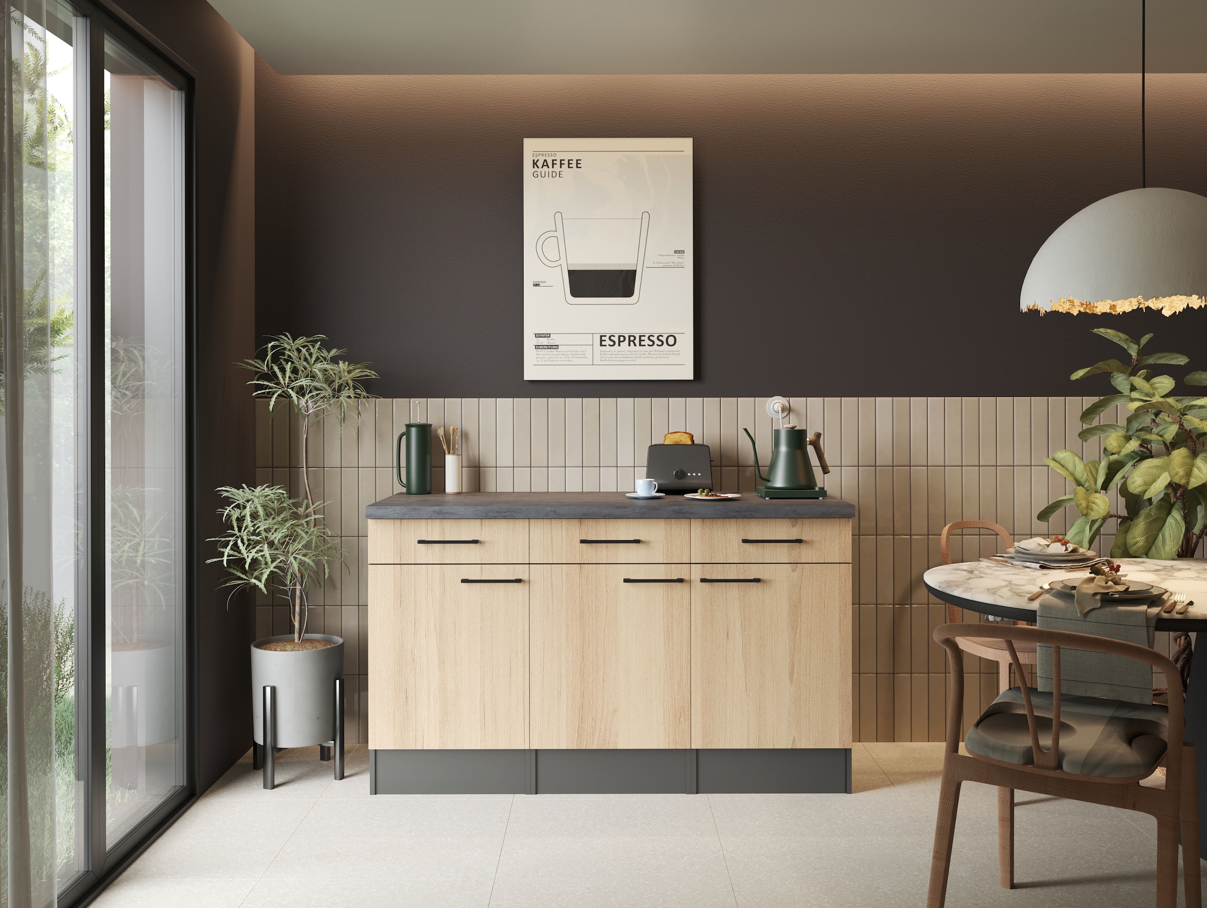 RESPEKTA Sideboard »Oliver« zerlegt, mit Soft Close Funktion, Breite 150 cm