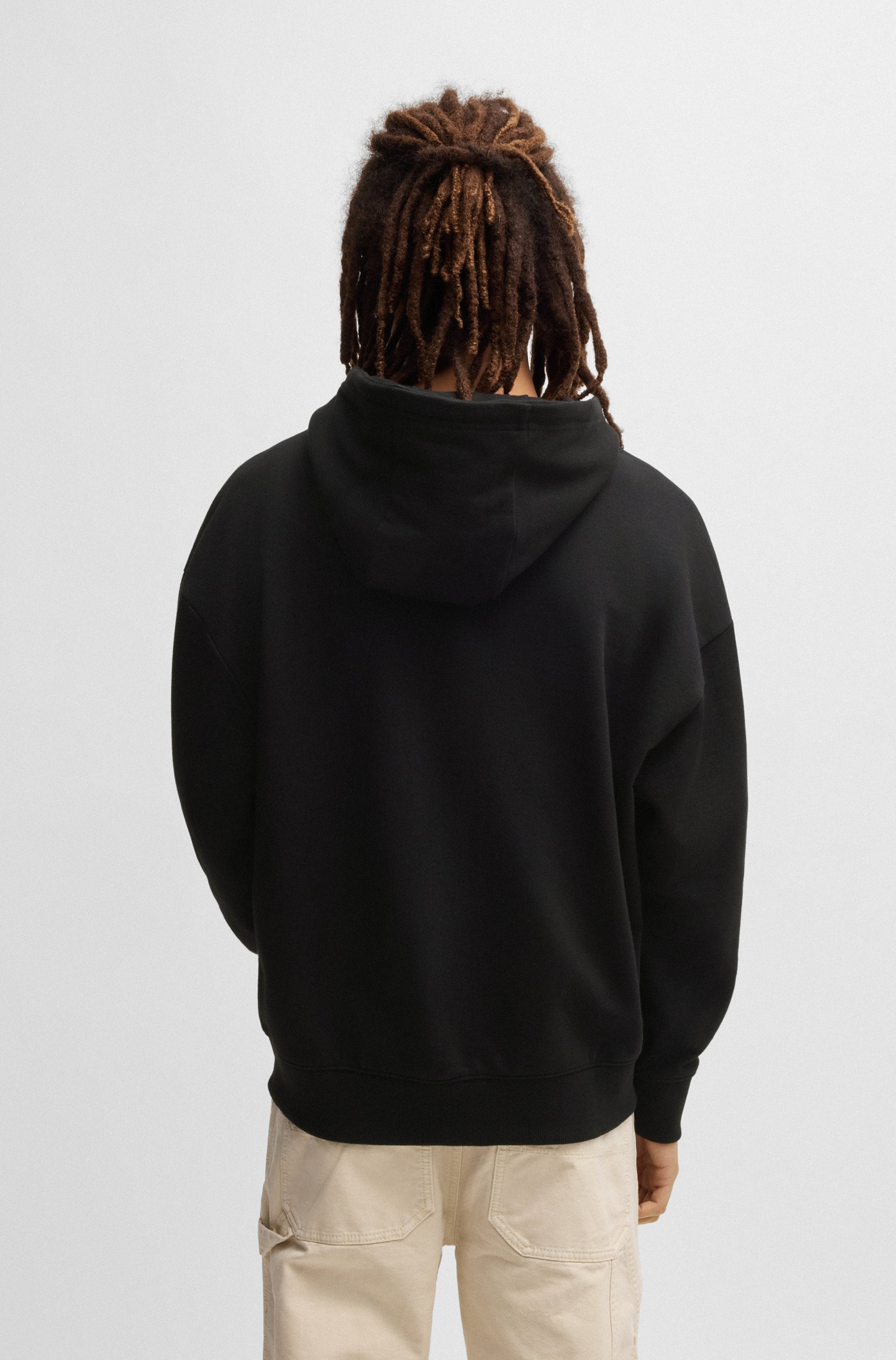 HUGO Blue Sweatjacke »Doa«, mit Kapuze, Logo-Badge