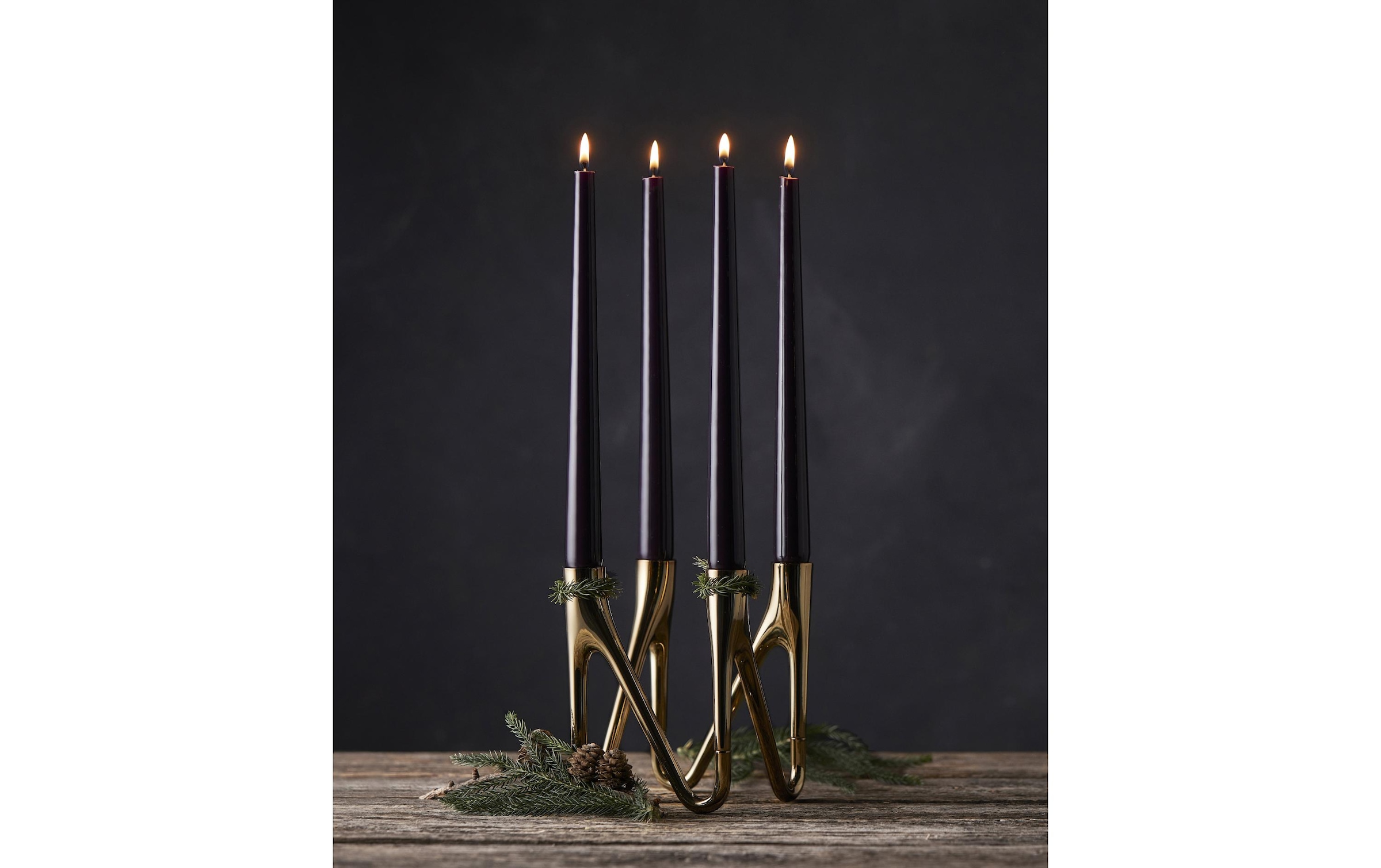 »Roots bequem 4 Brass Kerzenständer Kerzen« Goldfarben, kaufen