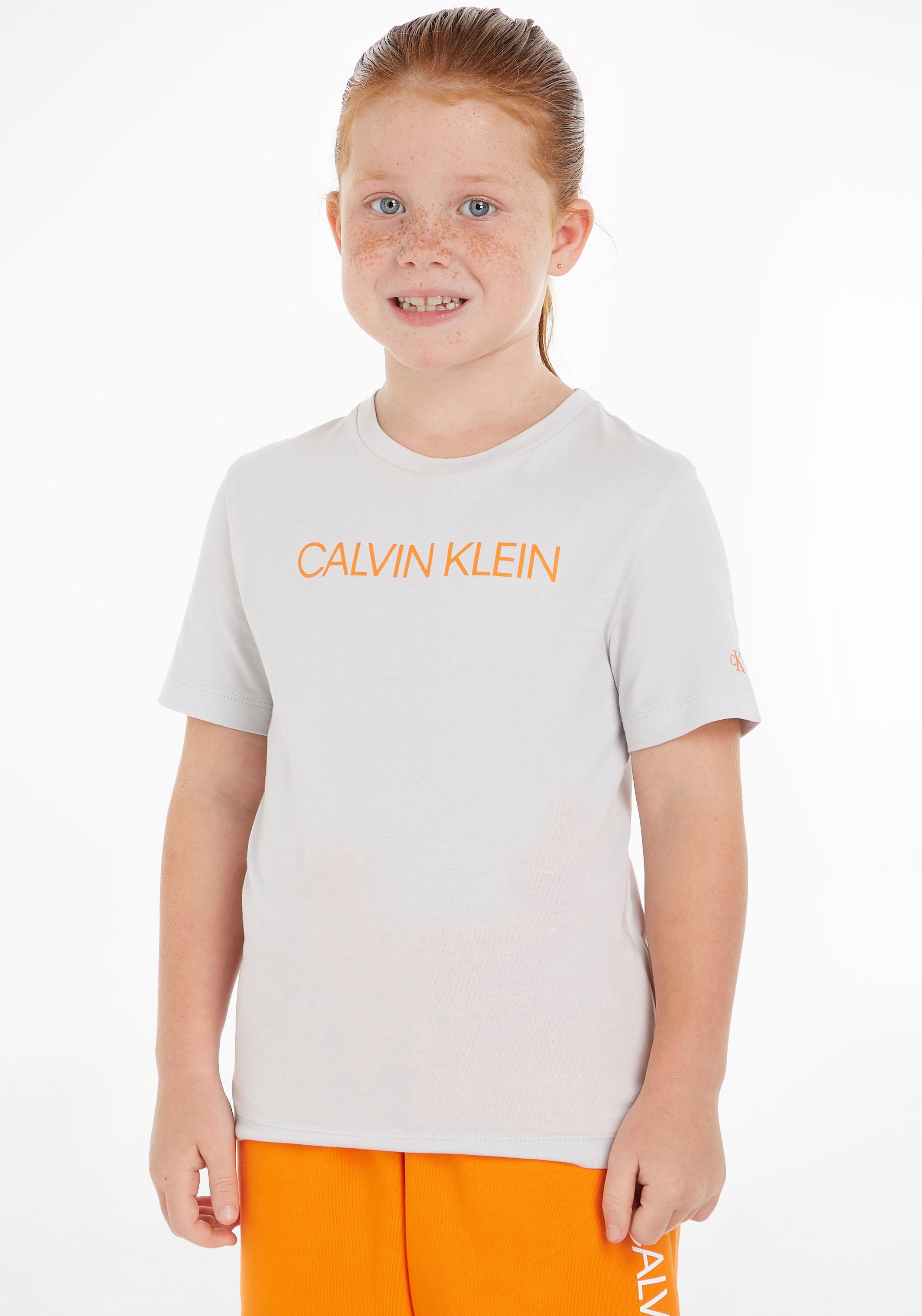 auf Calvin Junior T-Shirt, Klein Kinder Rundhalsausschnitt Jeans versandkostenfrei Kids MiniMe,mit ♕