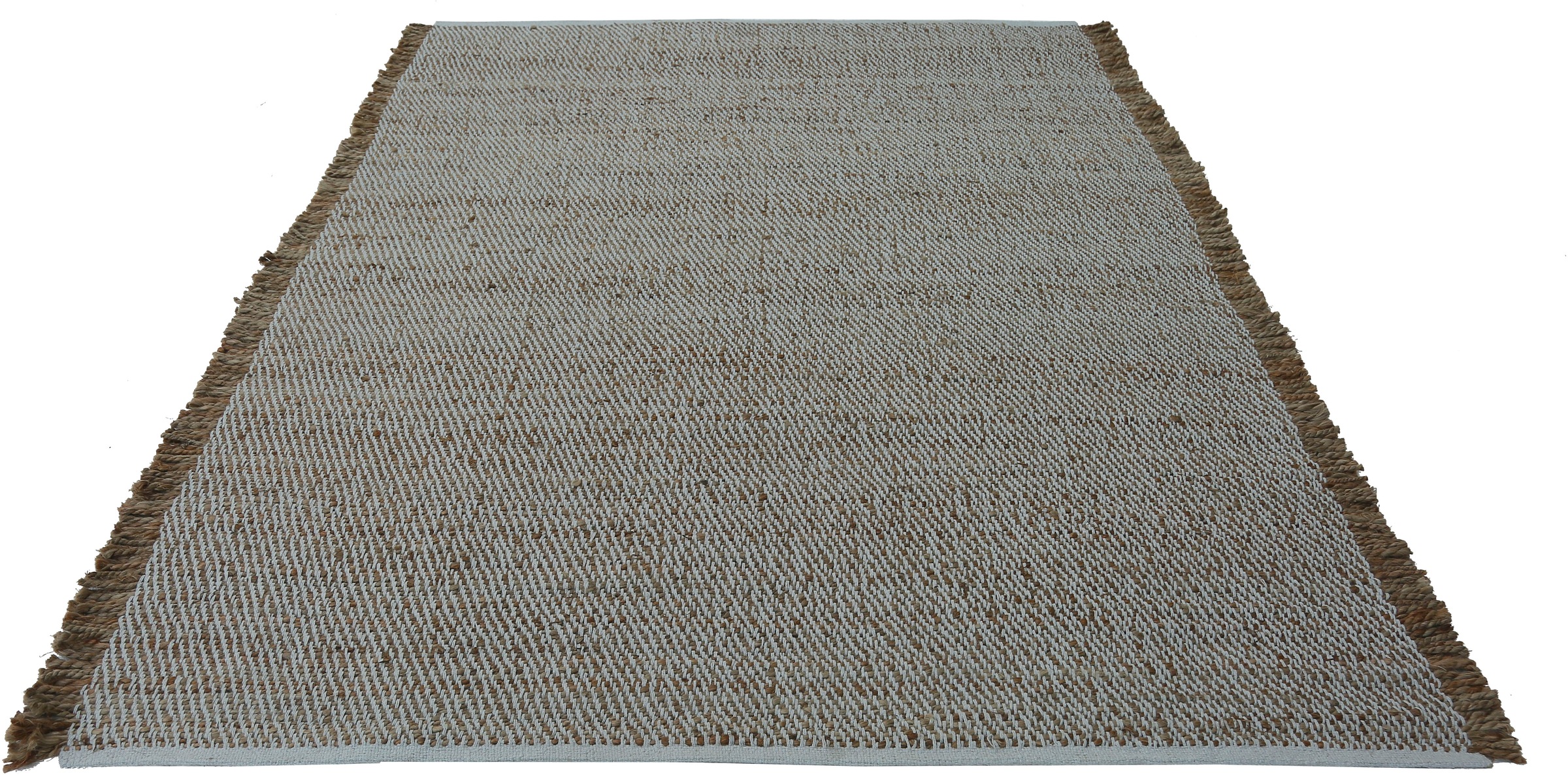 Image of my home Teppich »Mateo«, rechteckig, 12 mm Höhe, in Strick-Optik mit Fransen, Wohnzimmer bei Ackermann Versand Schweiz