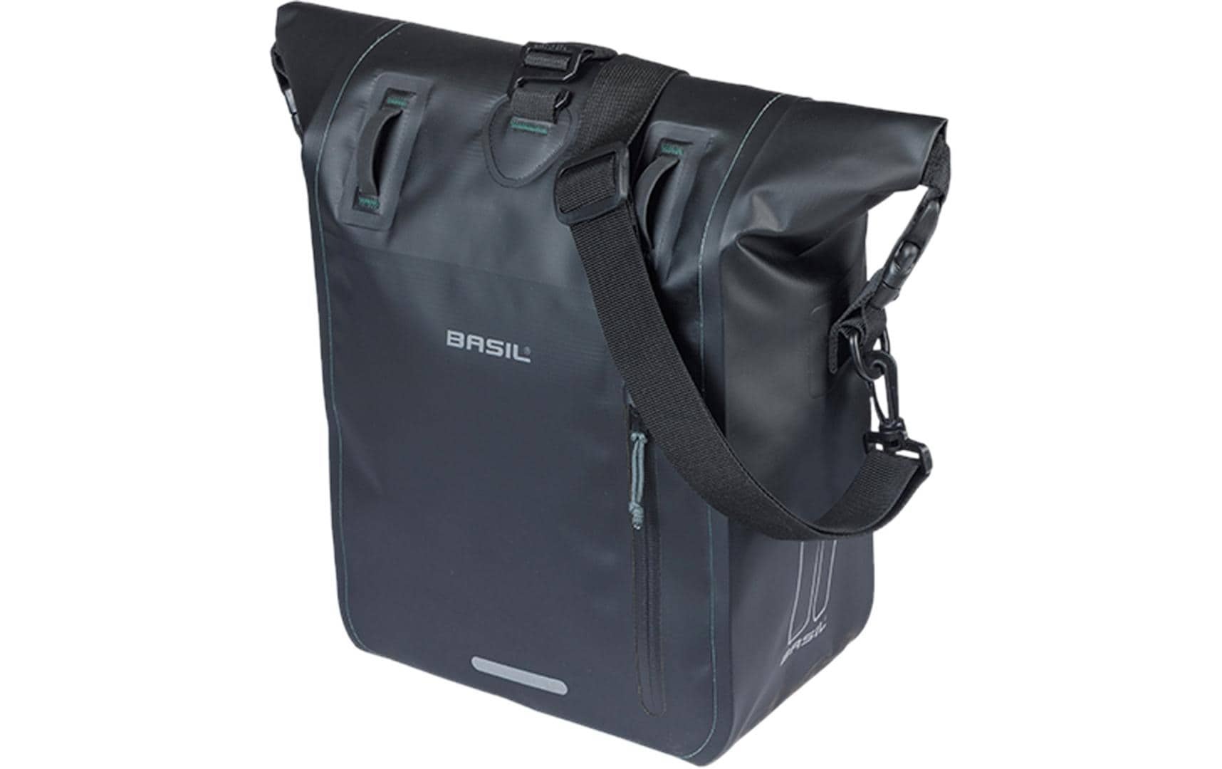 Image of Basil "Rivo, Tarpaulin MIK" Wasserdichte Gepäckträgertasche aus Tarpaulin mit MIK-Hooks