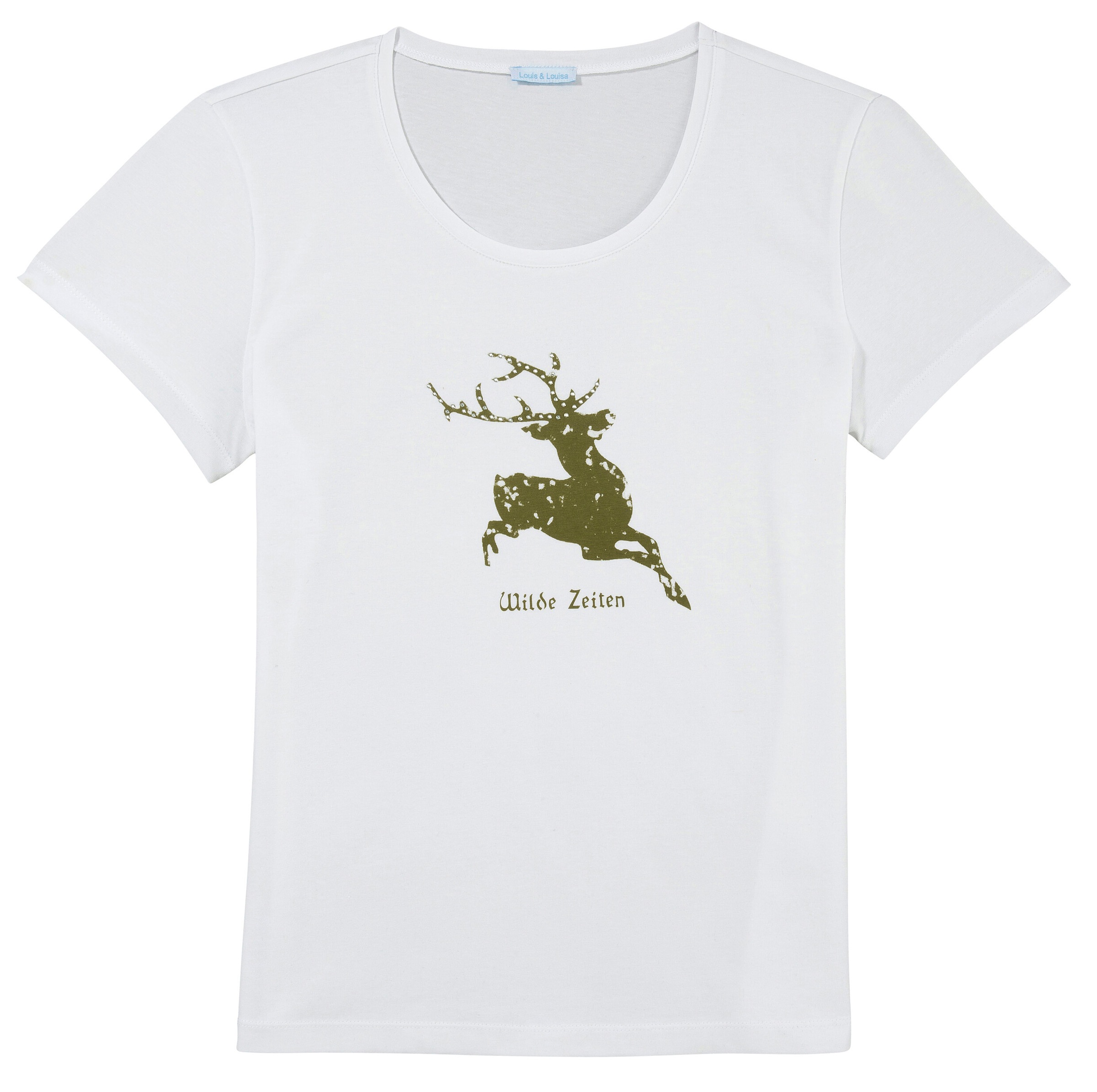 Image of Louis & Louisa Trachtenshirt, Damen, mit Hirsch-Camouflage Druck und Glitzersteine bei Ackermann Versand Schweiz