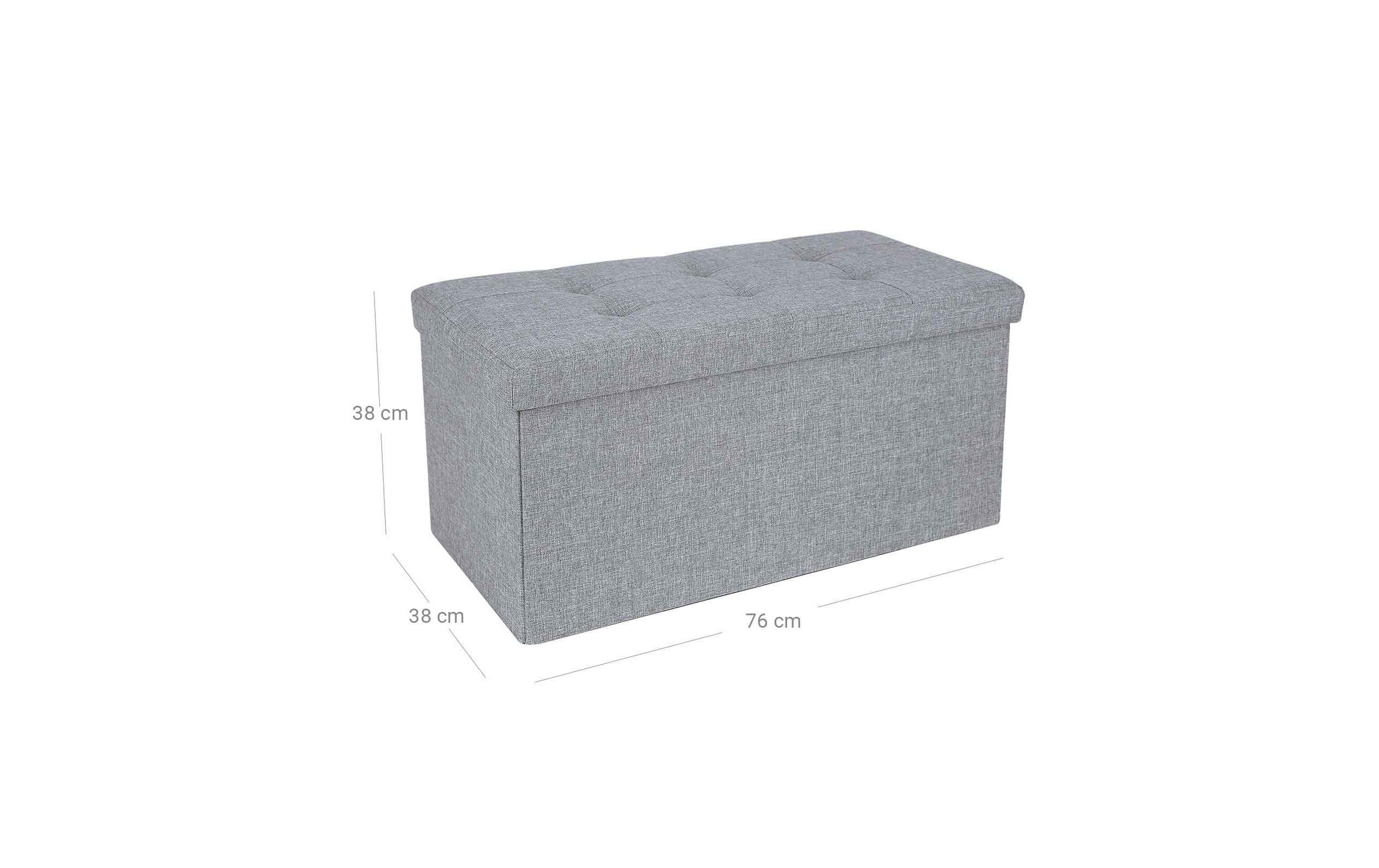 SONGMICS Sitztruhe »Ottomane mit Stauraum 76 x 38 cm«