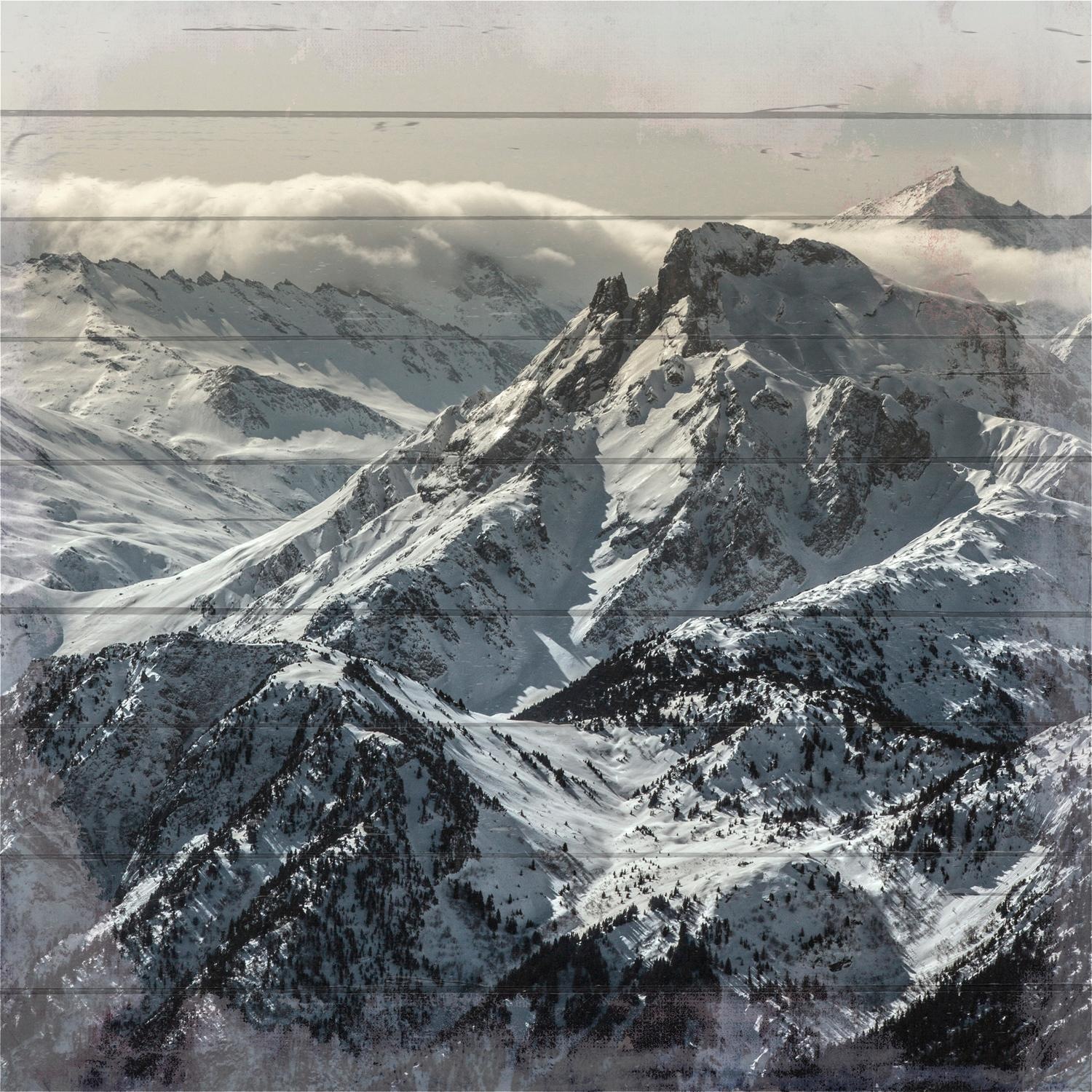 Image of Home affaire Holzbild »Berglandschaft«, 40/40 cm bei Ackermann Versand Schweiz