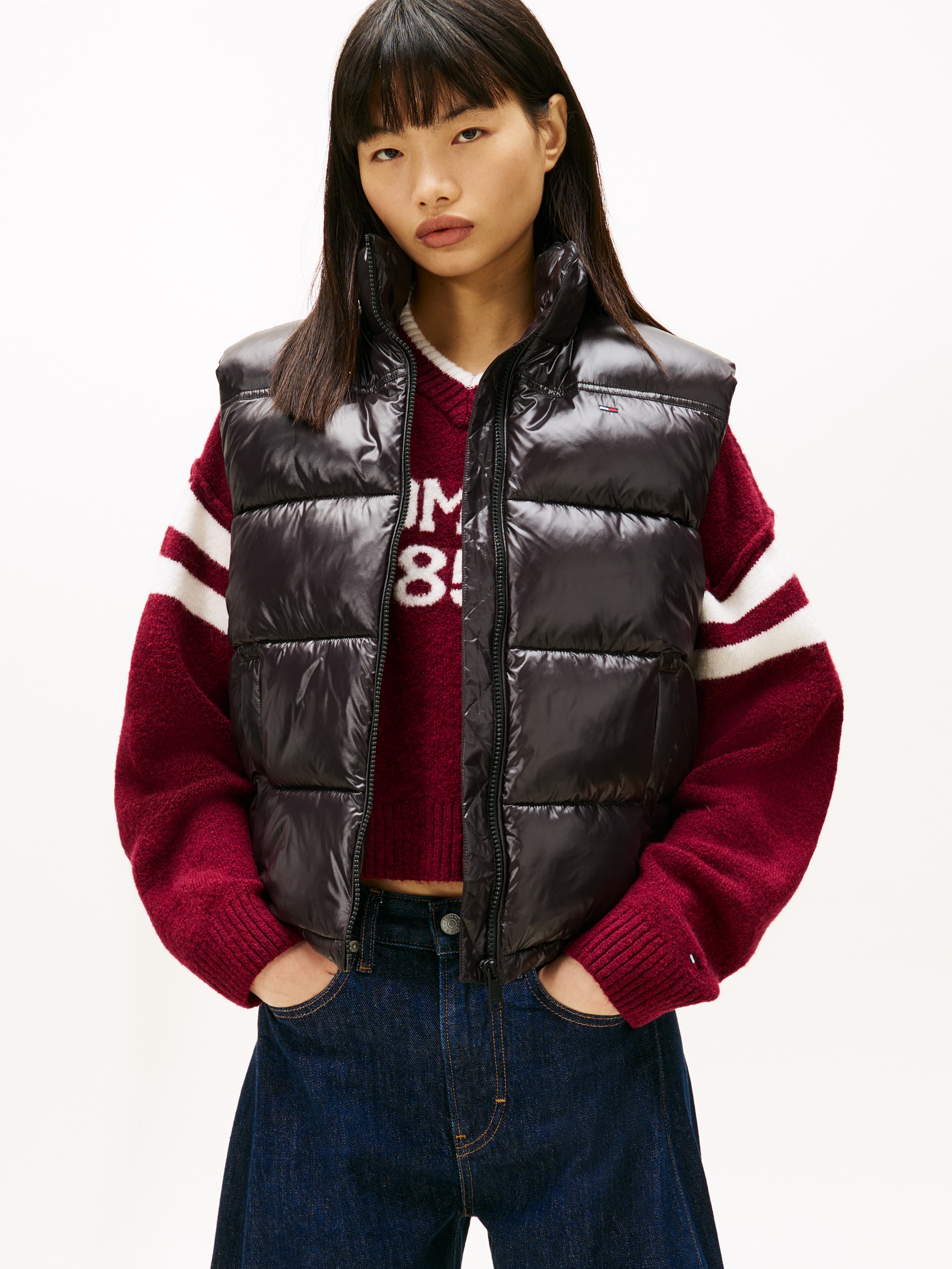 Tommy Jeans Steppweste »TJW ESSENTIAL PUFFER VEST SHINY«