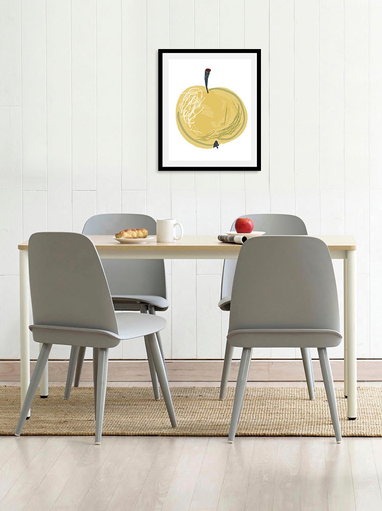 Image of queence Bild "Fruit Art" Essen Kunst Lebensmittel Obst Obst Bilder 1 Stk. tlg. gerahmt
