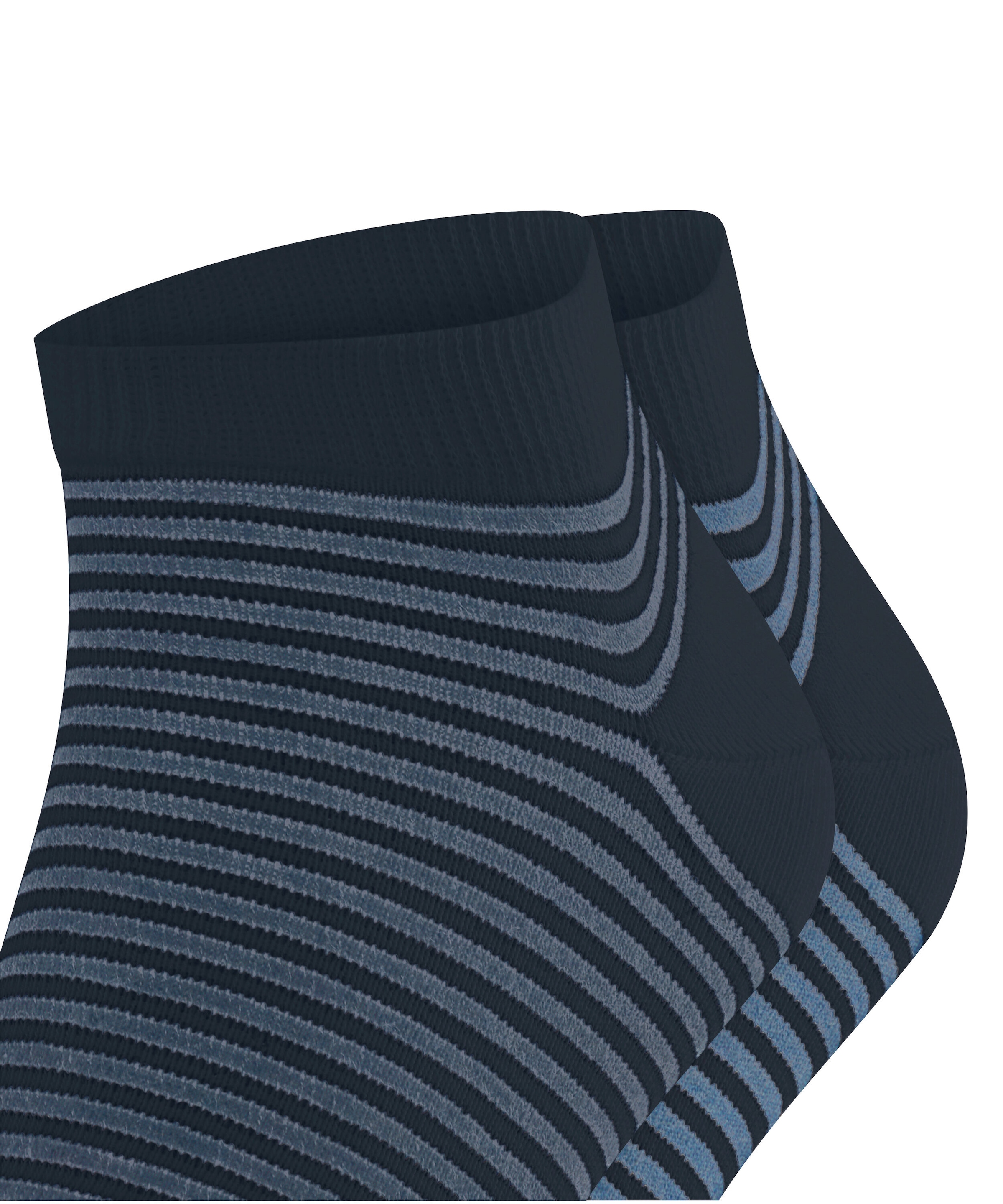 Esprit Chaussettes de baskets »Fine Line« 2 paires,  rayé, bord étroit, confortable