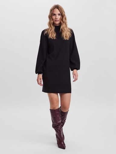 Vero Moda Strickkleid »VMNANCY LS FUNNELNECK DRESS GA NOOS«