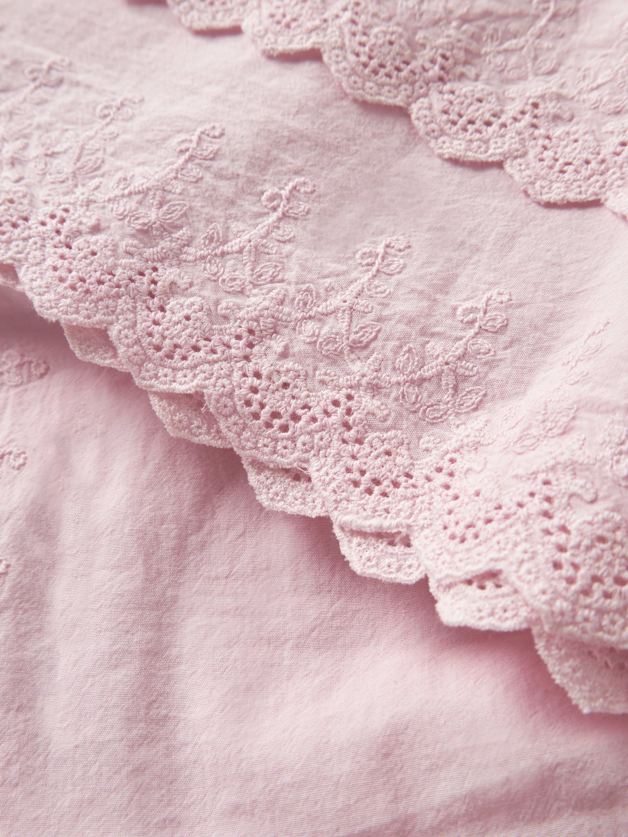 Name It Mini-robe »NMFHAVELLE SS DRESS« mélange de coton, coupe régulière, broderie ajourée