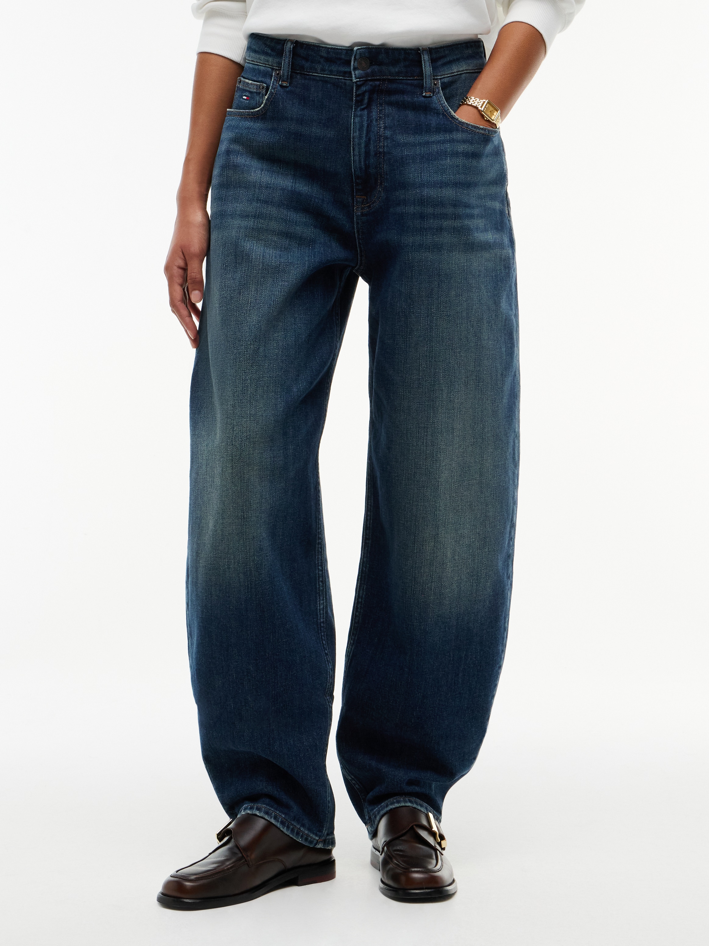 Image of Tommy Jeans Loose-fit-Jeans "JEANIE BALLOON DJ5152" Baumwollmischung, loose fit