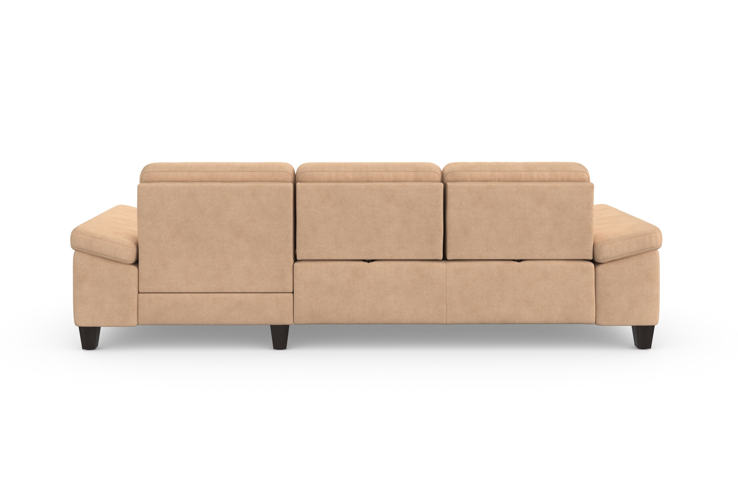 sit&more Ecksofa »Westham L-Form«, Recamiere, mit oder ohne Bettfunktion, Bettkasten, Füsse wengefarben